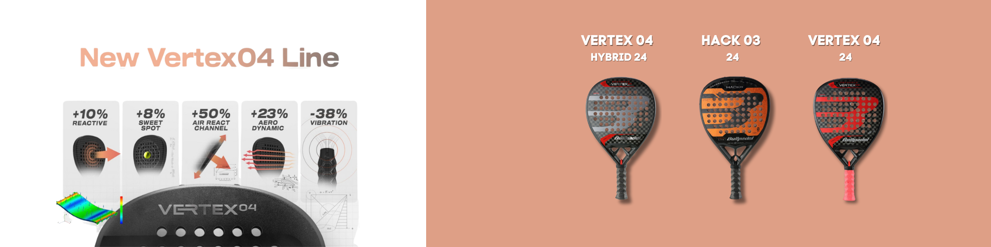 Bullpadel’s 2024 Padel Racket Collection: Vertex 04 and Hack 03