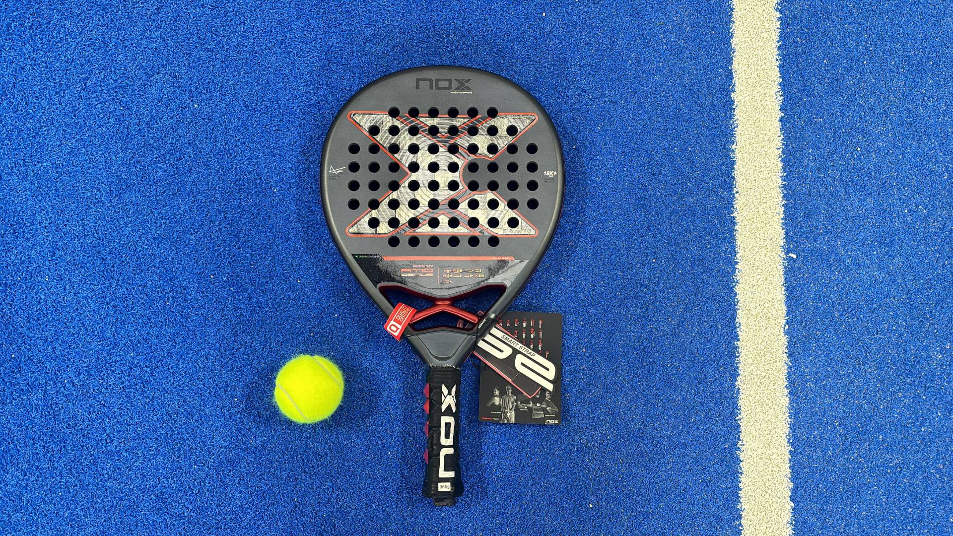 What makes the NOX AT10 Genius 18K alum racket special