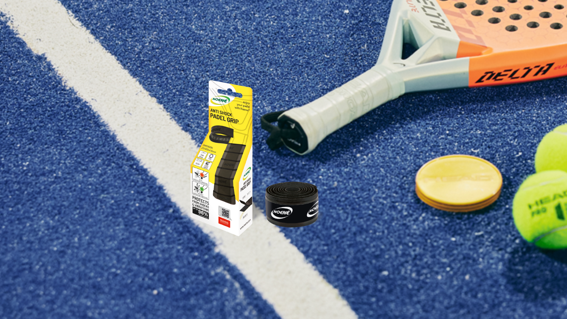 Why use the Noene anti-shock Padel Grip?