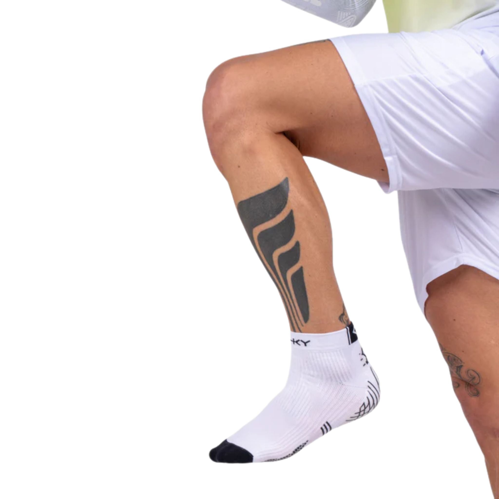 Floky GRF Short Compression Grip Socks White (1 Pair)