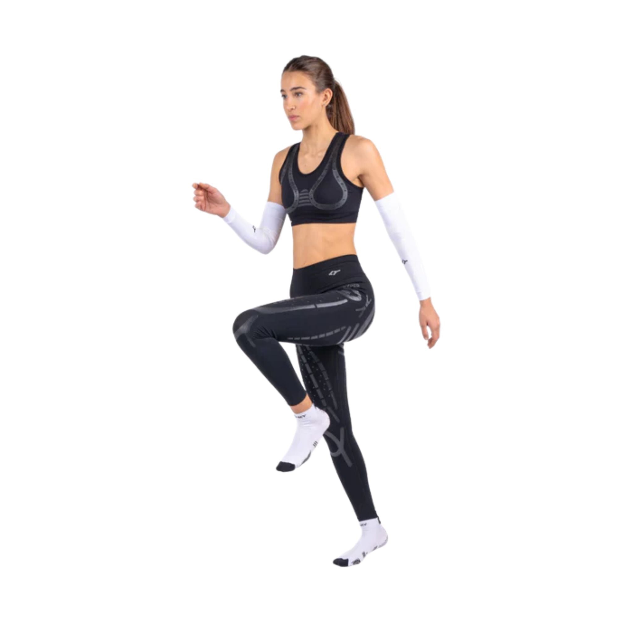 Floky GRF Short Compression Grip Socks White (1 Pair)