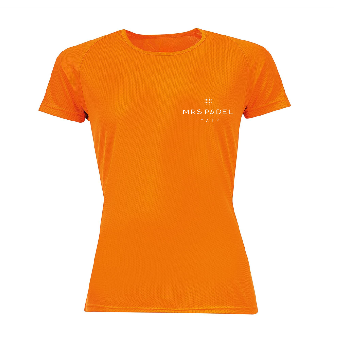 Mrs padel padel shirt neon orange