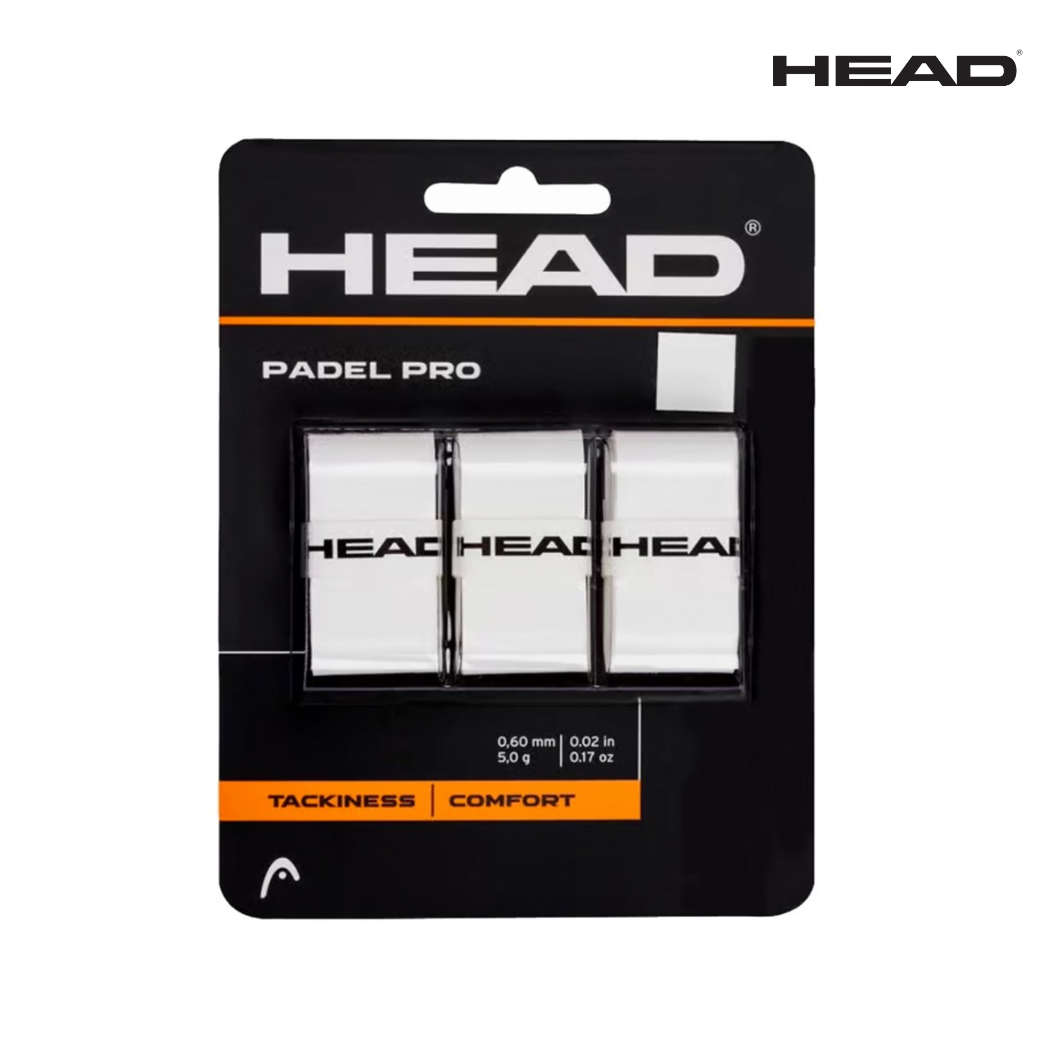 HEAD Overgrip Padel Pro 3 Pack White
