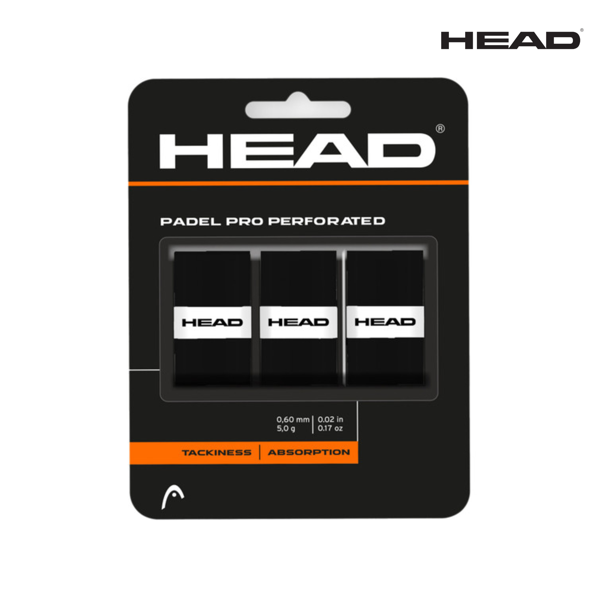 HEAD Padel Pro Perforated Overgrip 3 St. Black