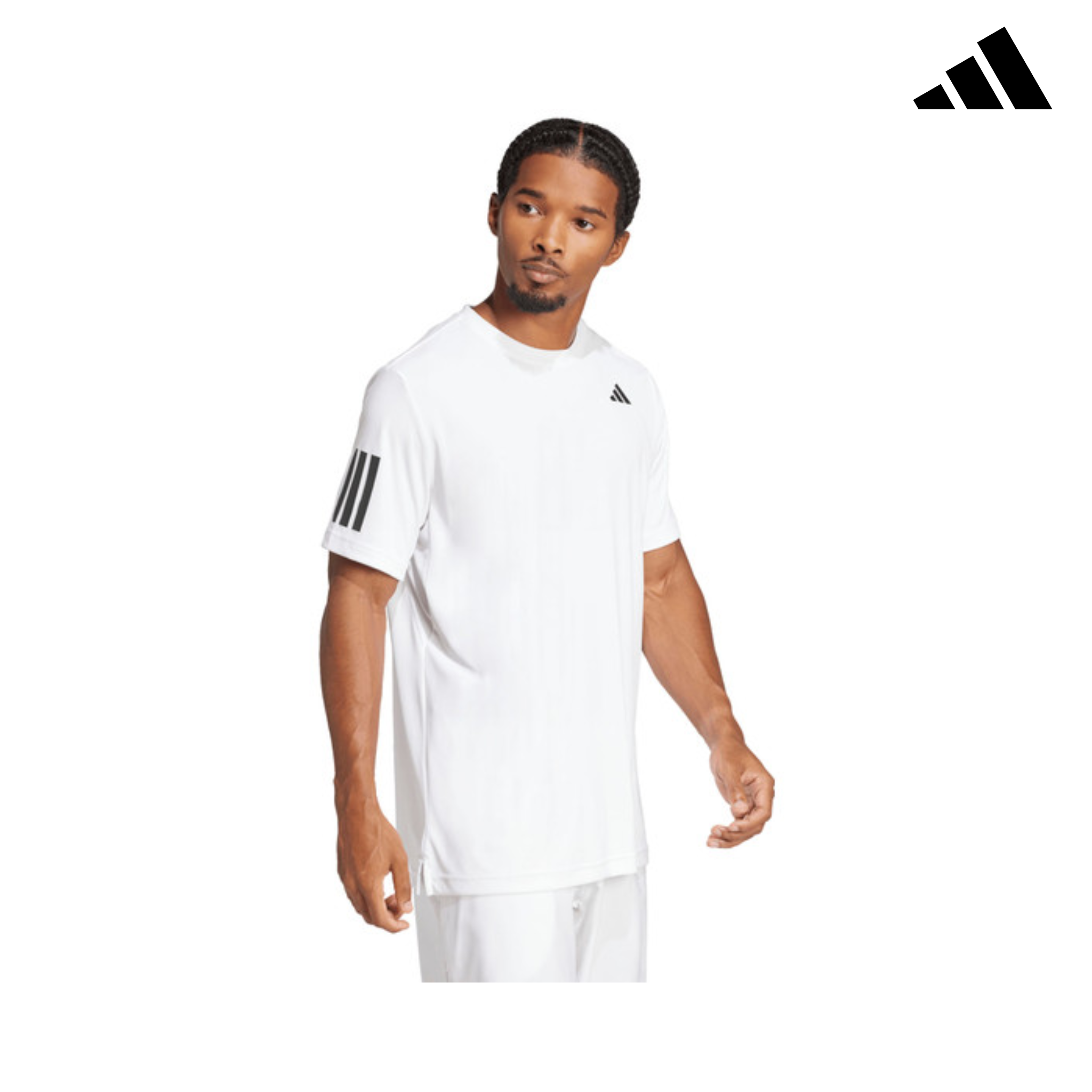 adidas club 3 stripes tee | JE0413