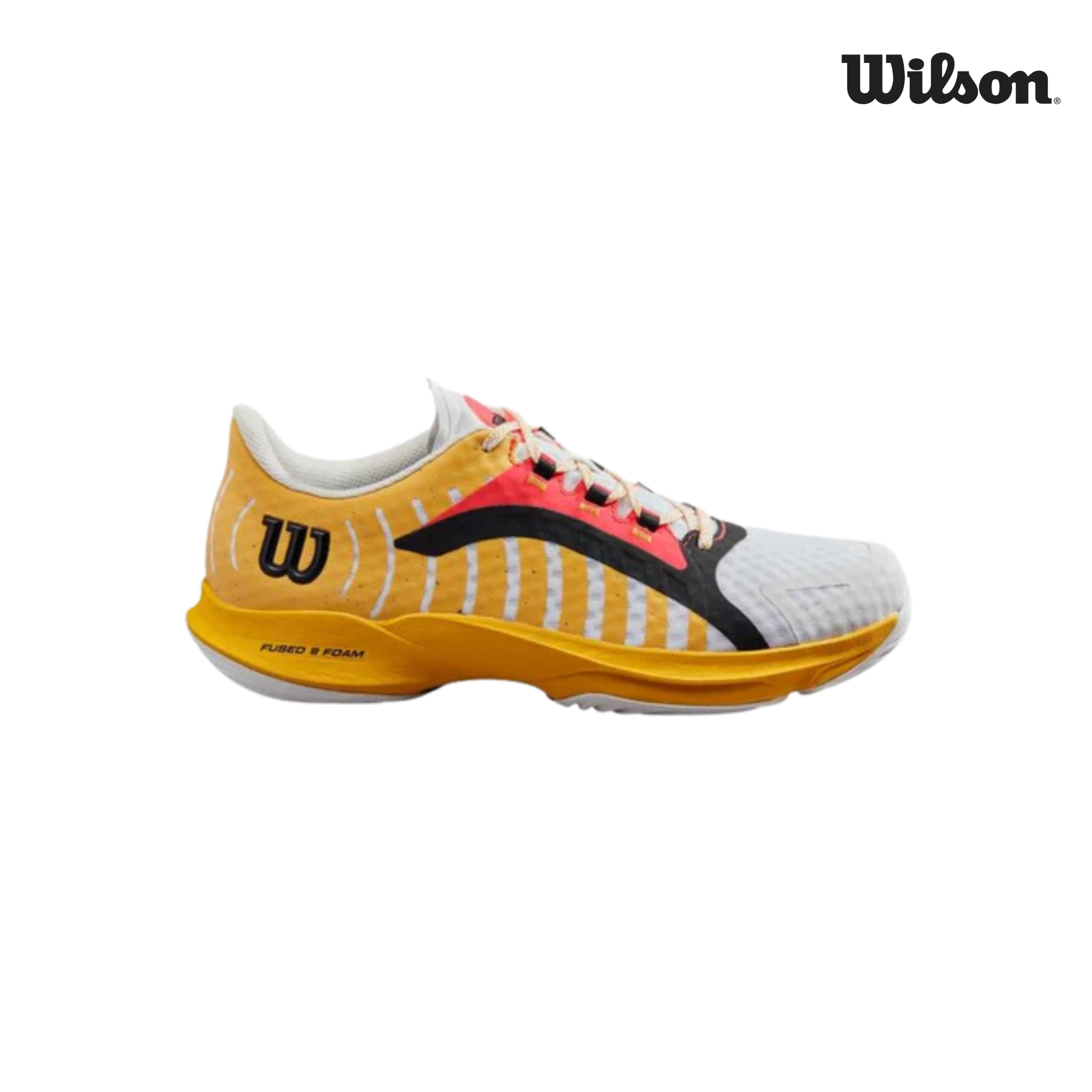 Wilson Hurakn Pro White/Oldgold | Padel Shoes
