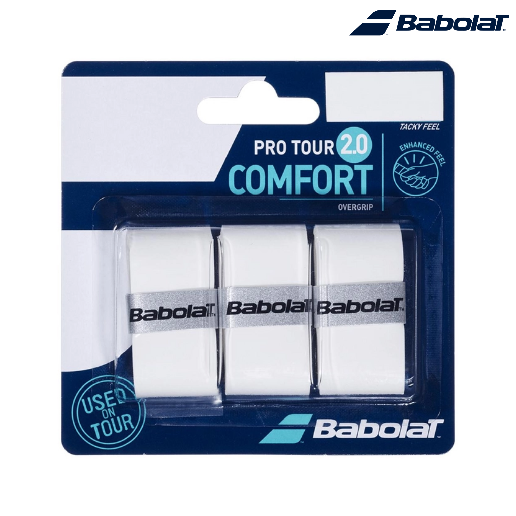 Babolat Pro Tour 2.0 Overgrip X3 White