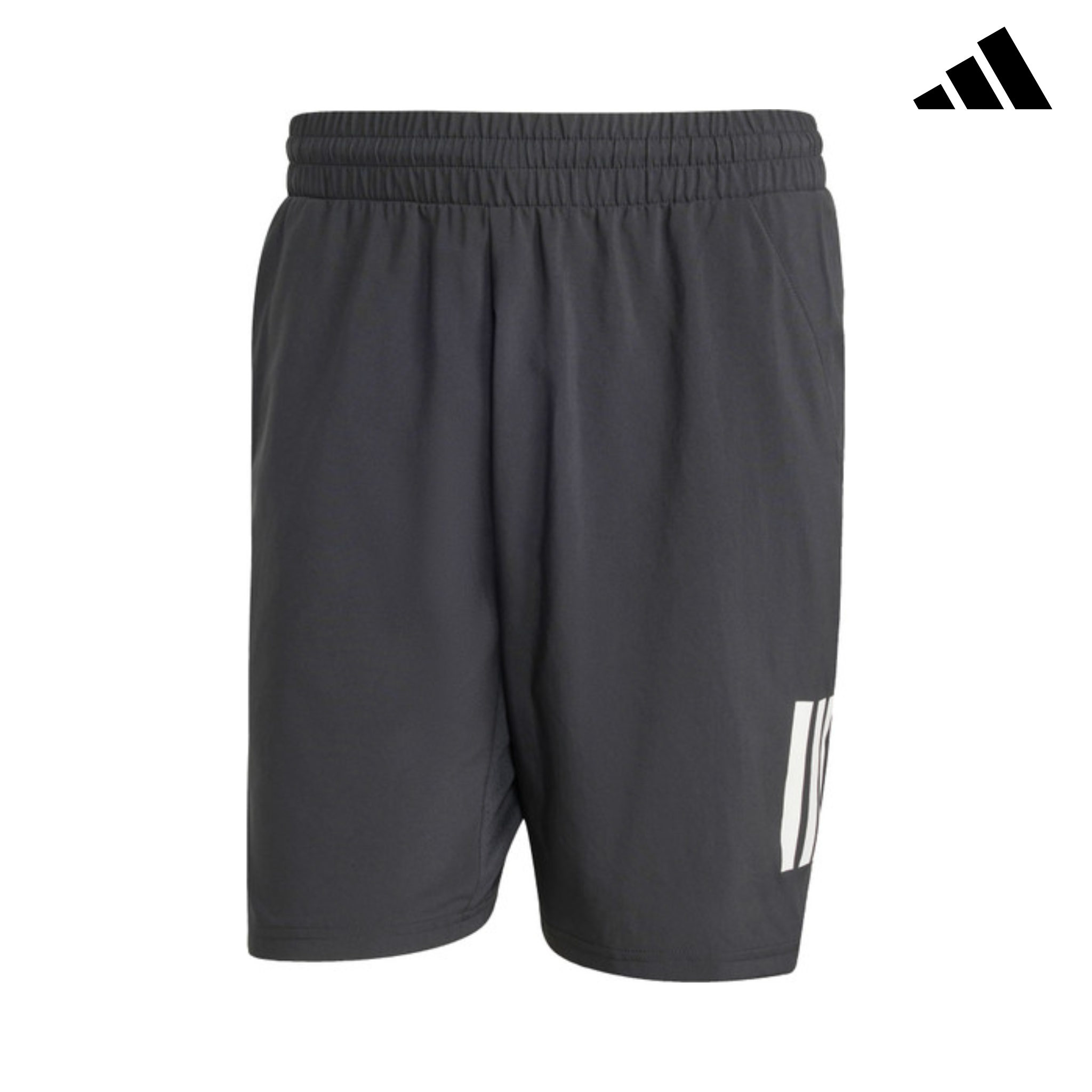 adidas club 3 stripe 7 Inch short | JG3589