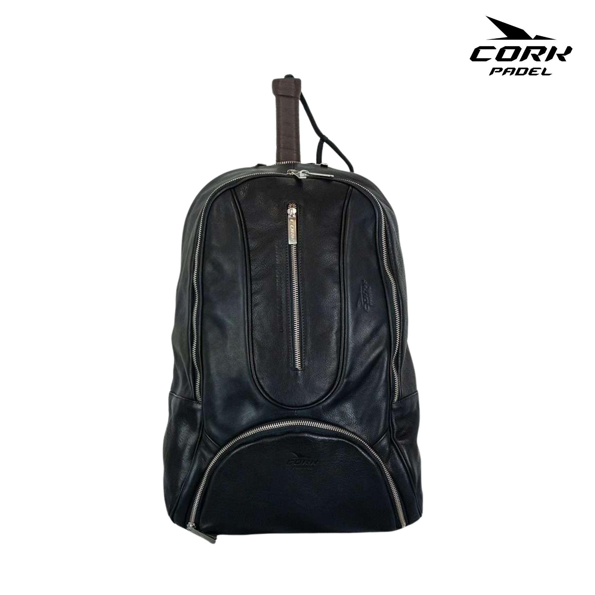 Cork Leather Black Padel Backpack