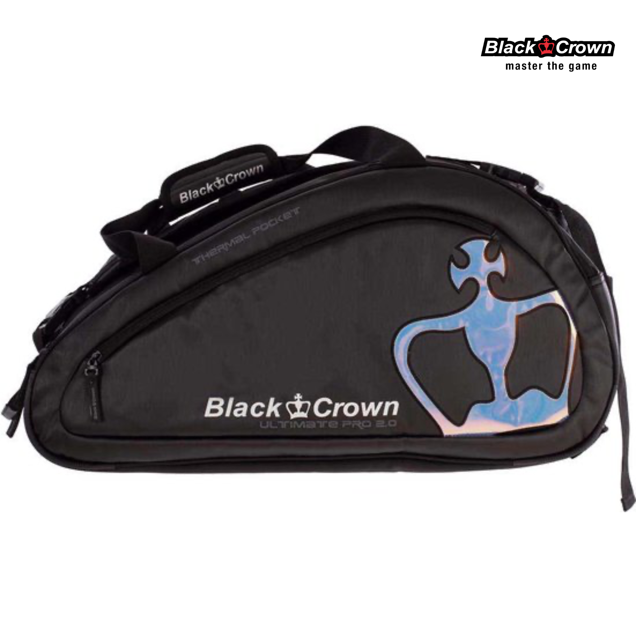 Black Crown Ultimate Pro 2.0 Black/Silver Padel Racketbag