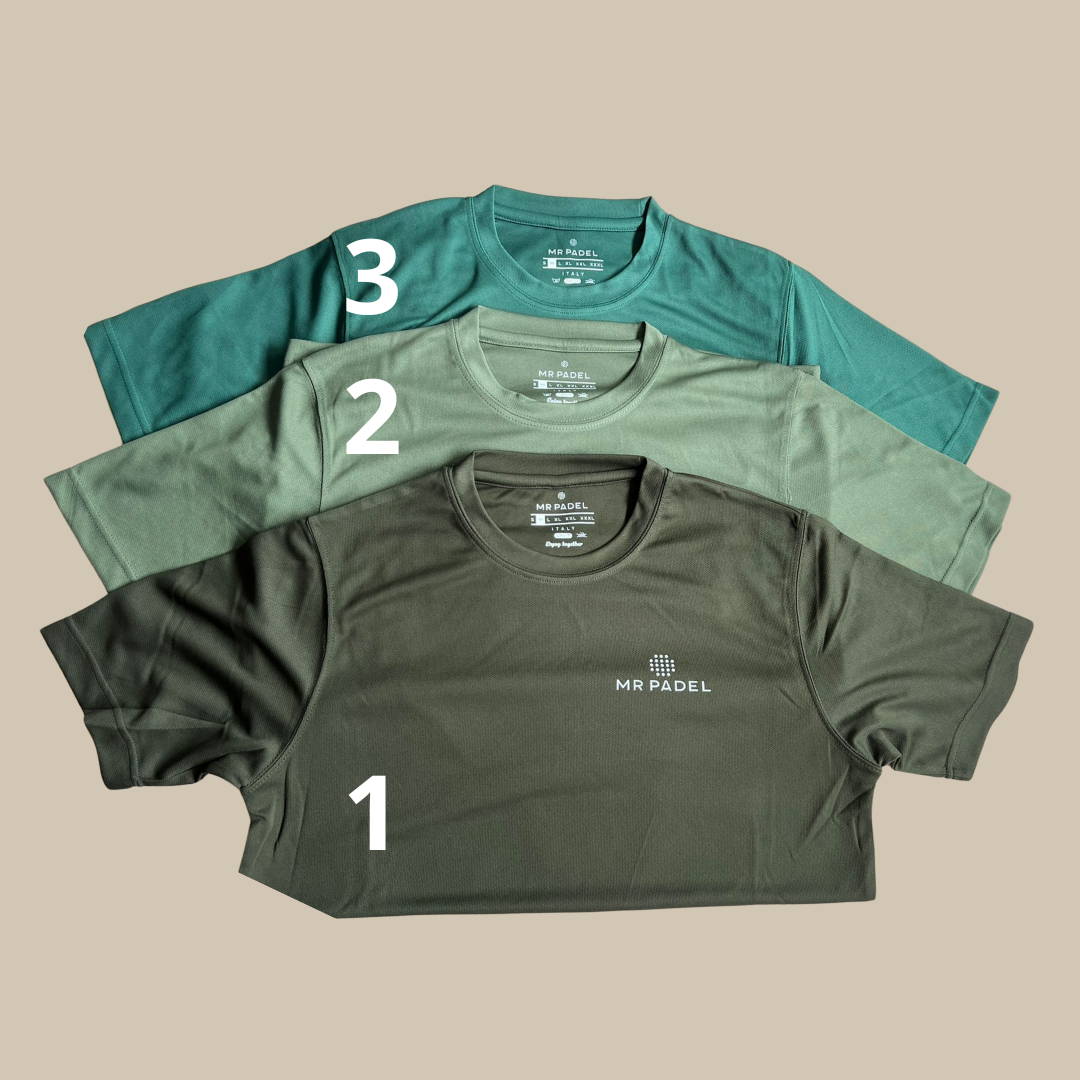 Mr padel parma padel shirt army green