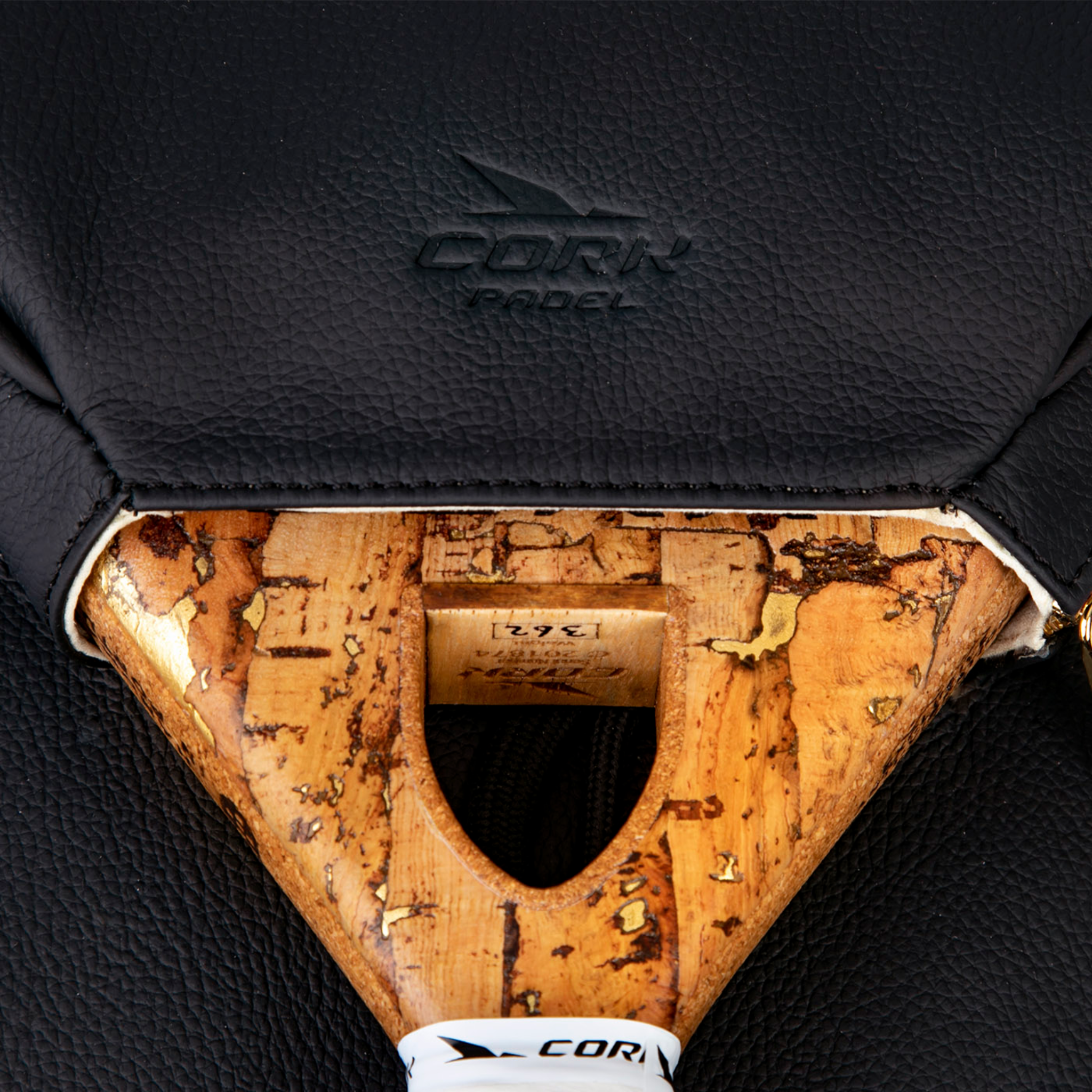Cork Mala Vintage Pele Preto Padel Rackettas