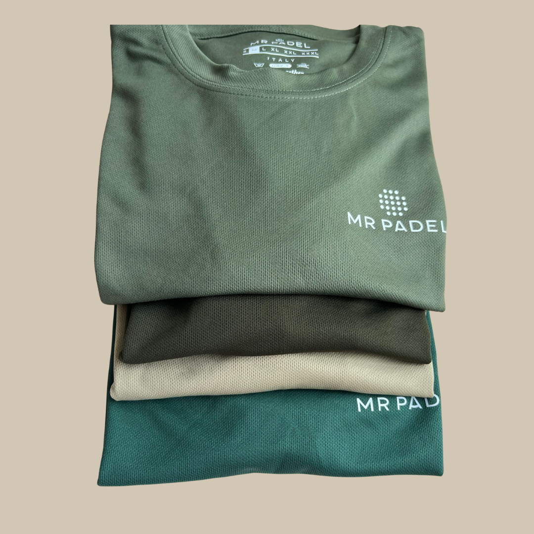 Mr padel parma padel shirt olive green