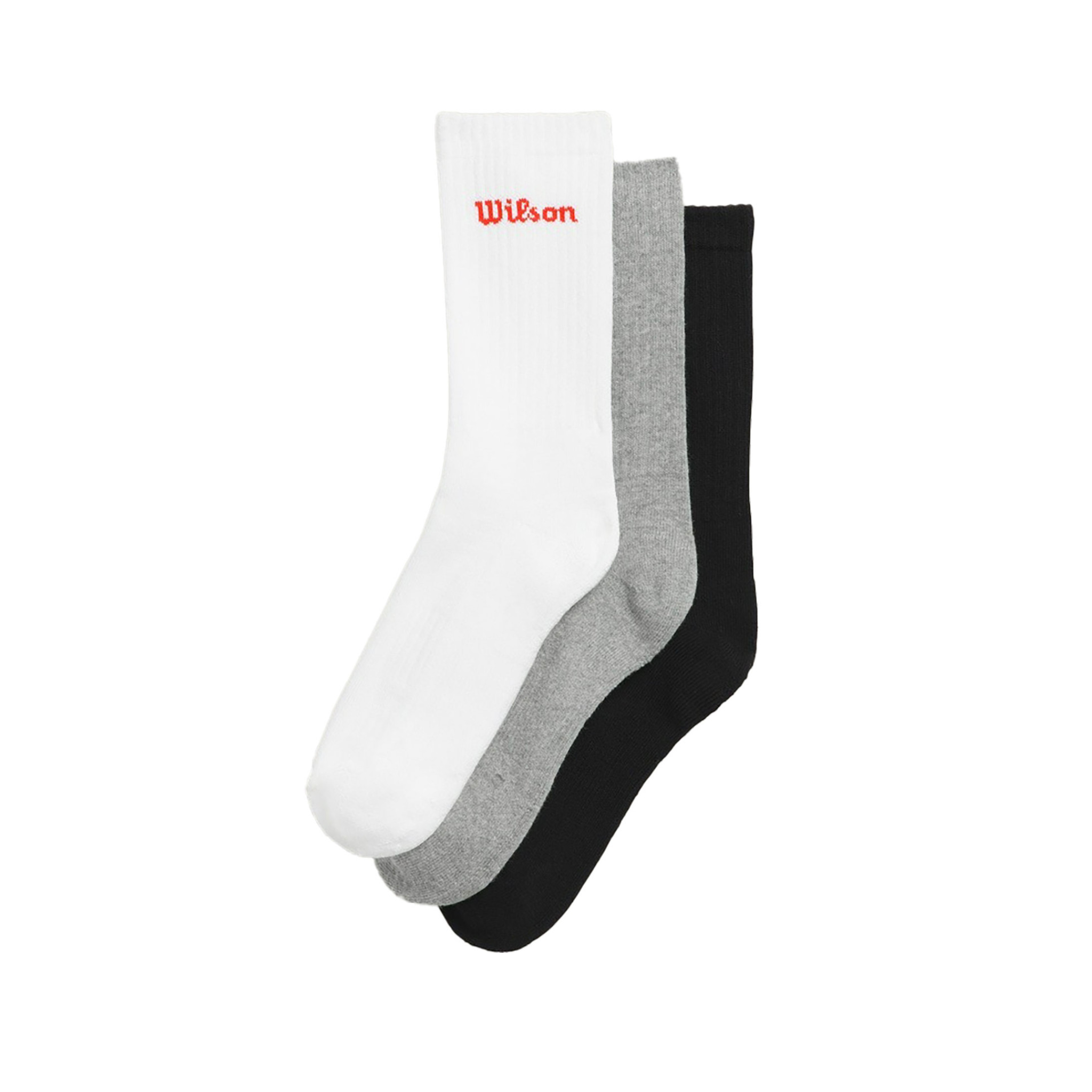 Wilson crew logo socks 3-pack