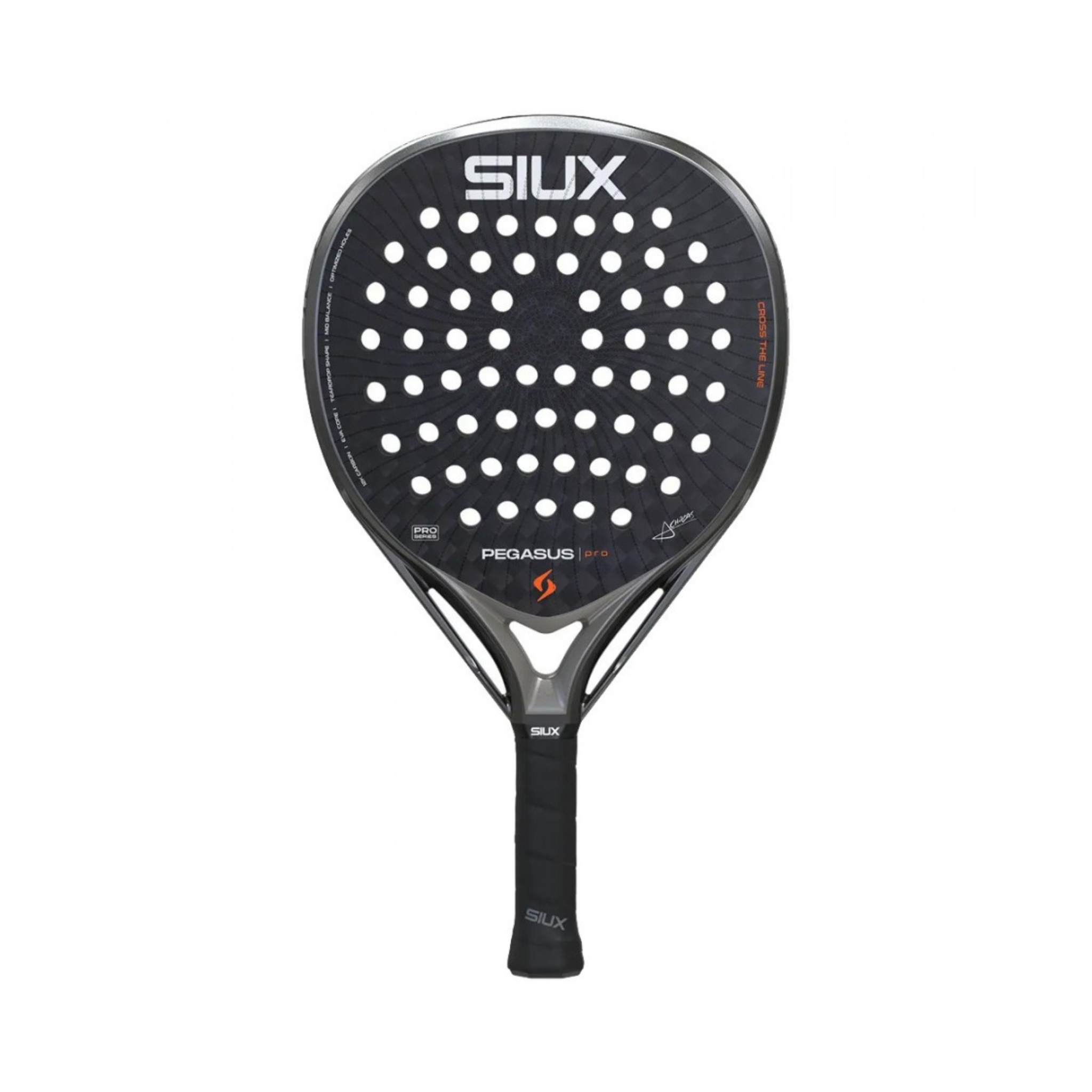 Siux Pegasus Pro Storm Grey 2026 – Alex Chozas Racket – PadelShop.com Siux Pegasus Pro Storm Grey 2026 – Alex Chozas Racket – PadelShop.com