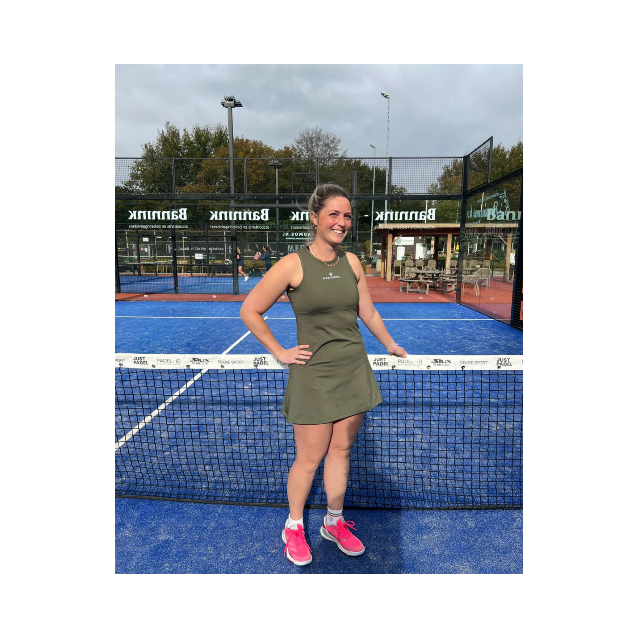 Mrs Padel Roma Dress Olive Green