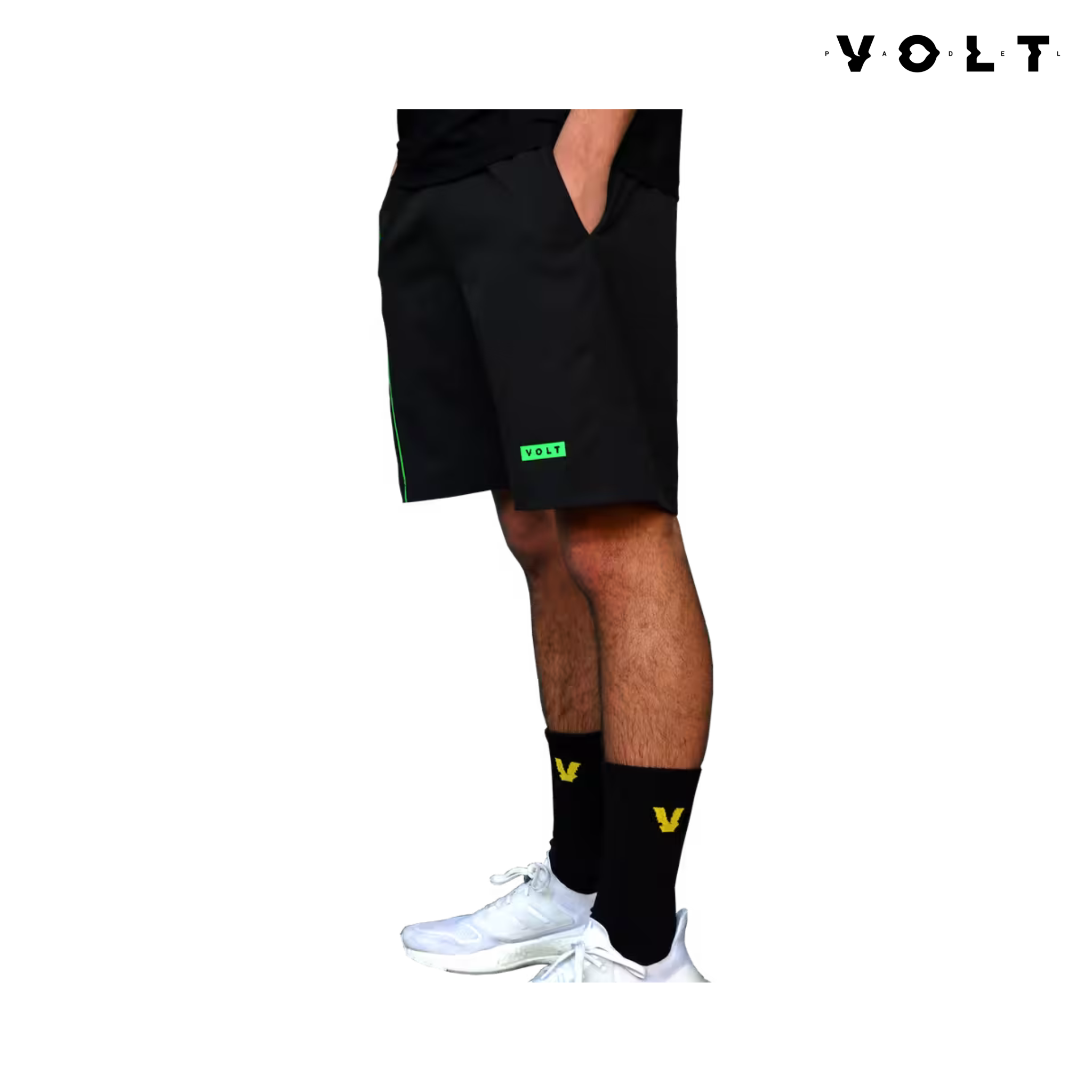 Volt Performance Shorts V6 Black & Green | Men