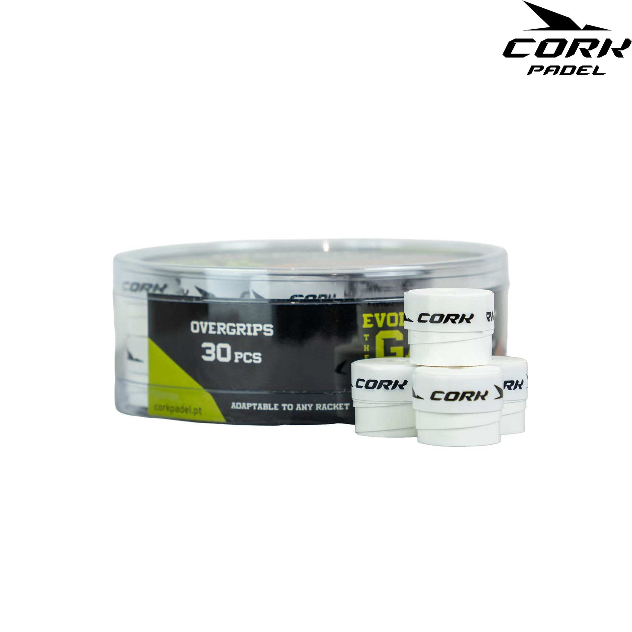 Cork Overgrips White 30 pcs