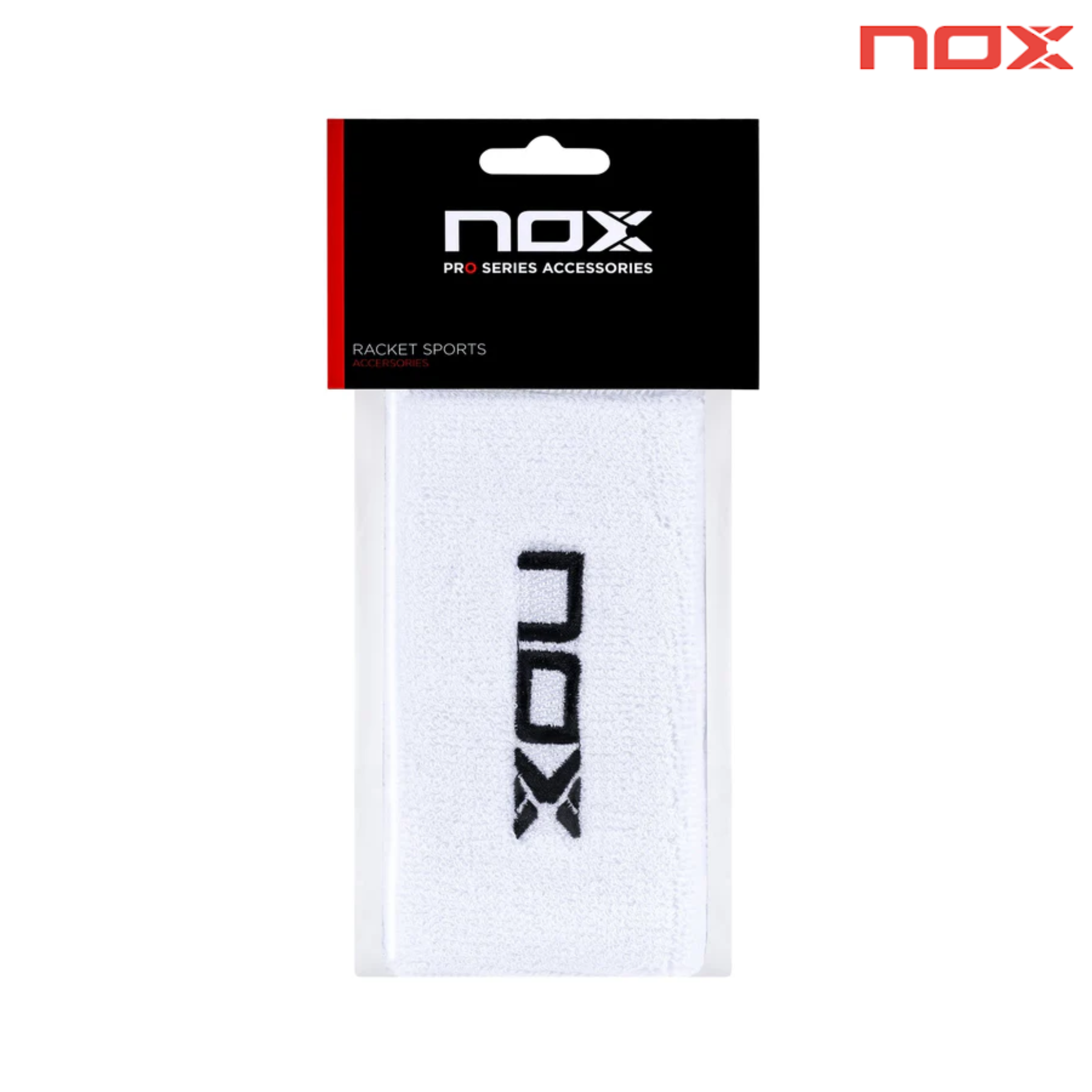 Nox Long Sweatbands White 2pcs