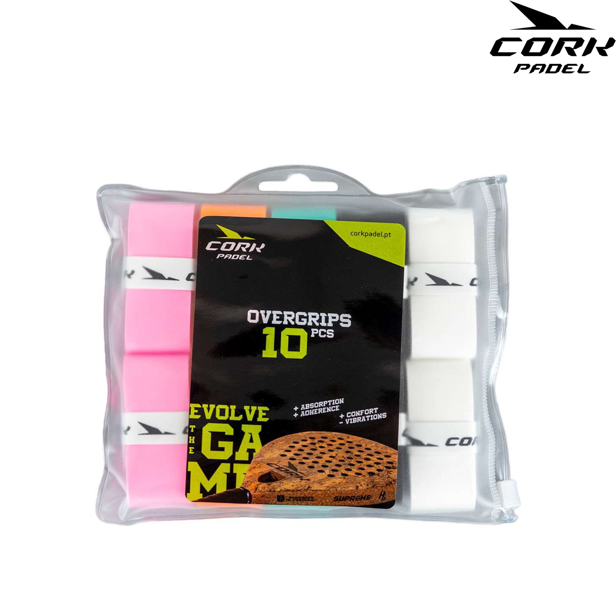 Cork Overgrips 10 pcs (5 colors)