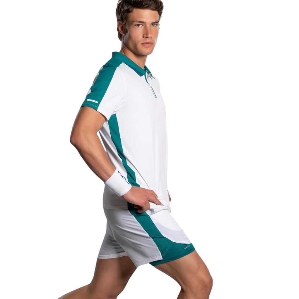 Nox Men's PRO White/Ivy Green Polo