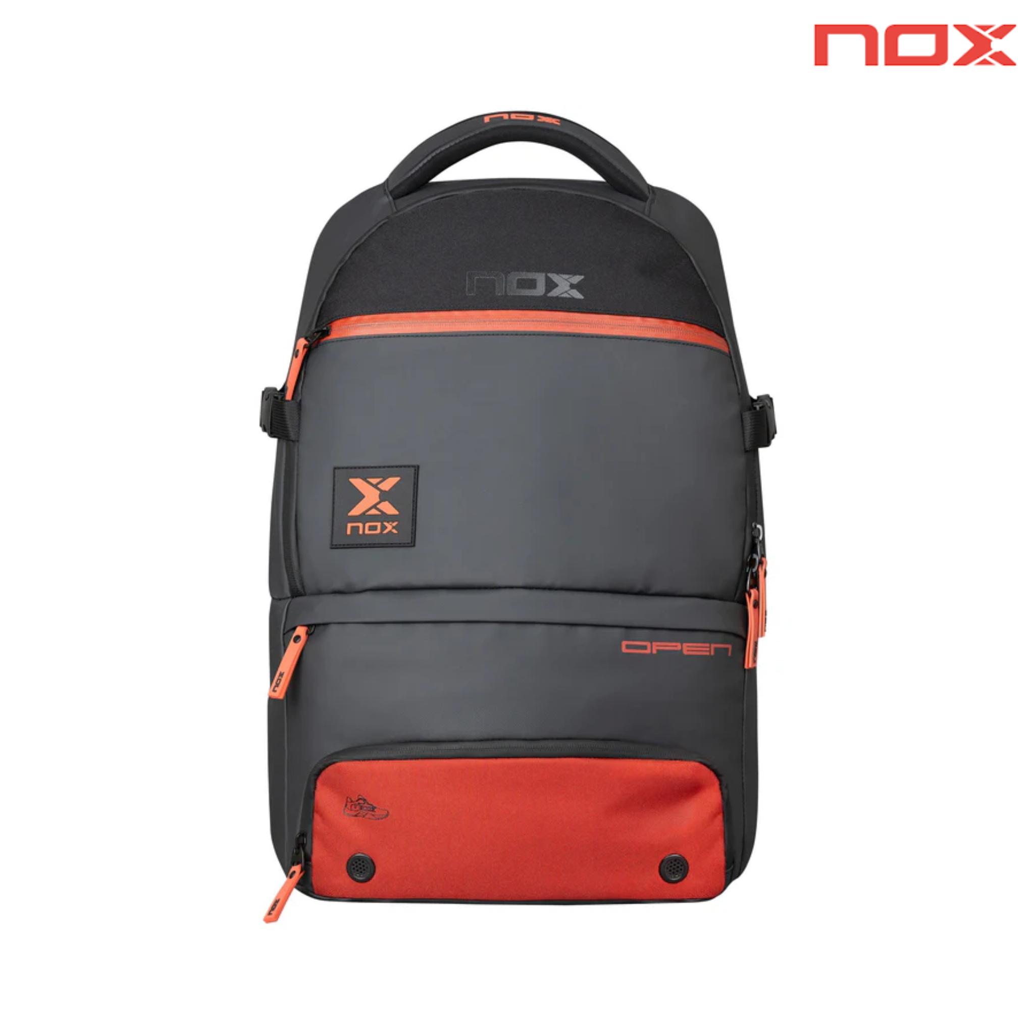 Nox Luxury Open Series Black/Red Padel Backpack