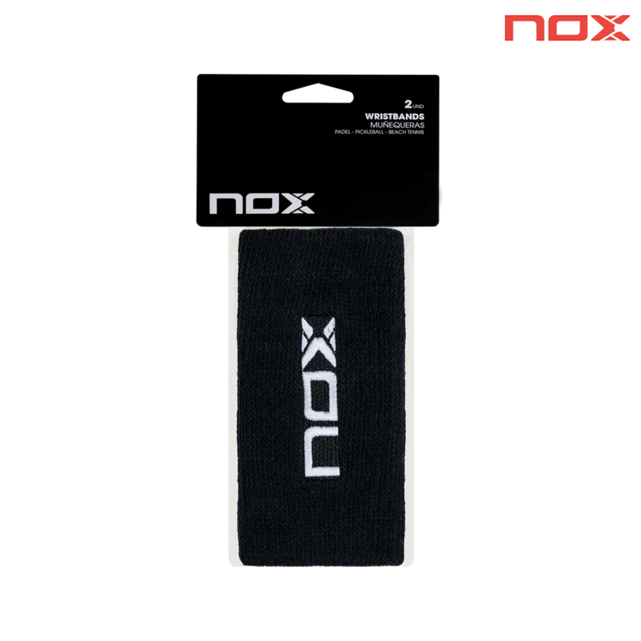 Nox Long Sweatbands Black 2pcs