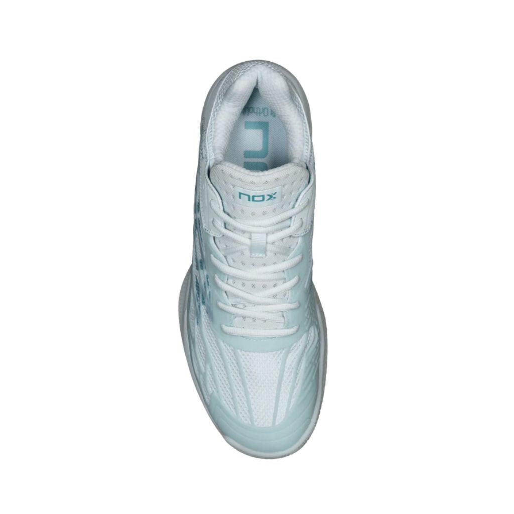 Nox AT10 Lux Morning Mist/Turquoise shoes | padel shoes