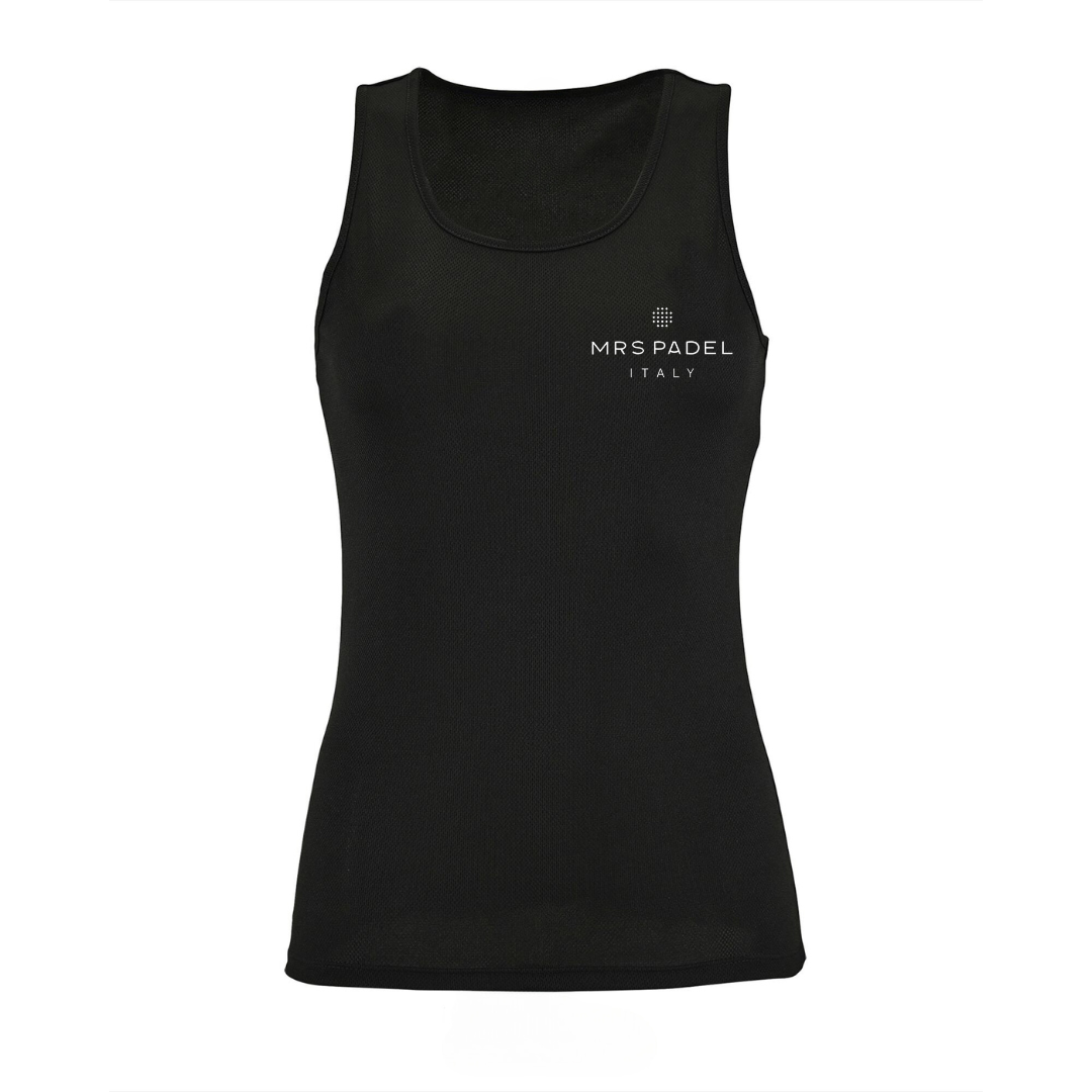 Mrs padel padel singlet black