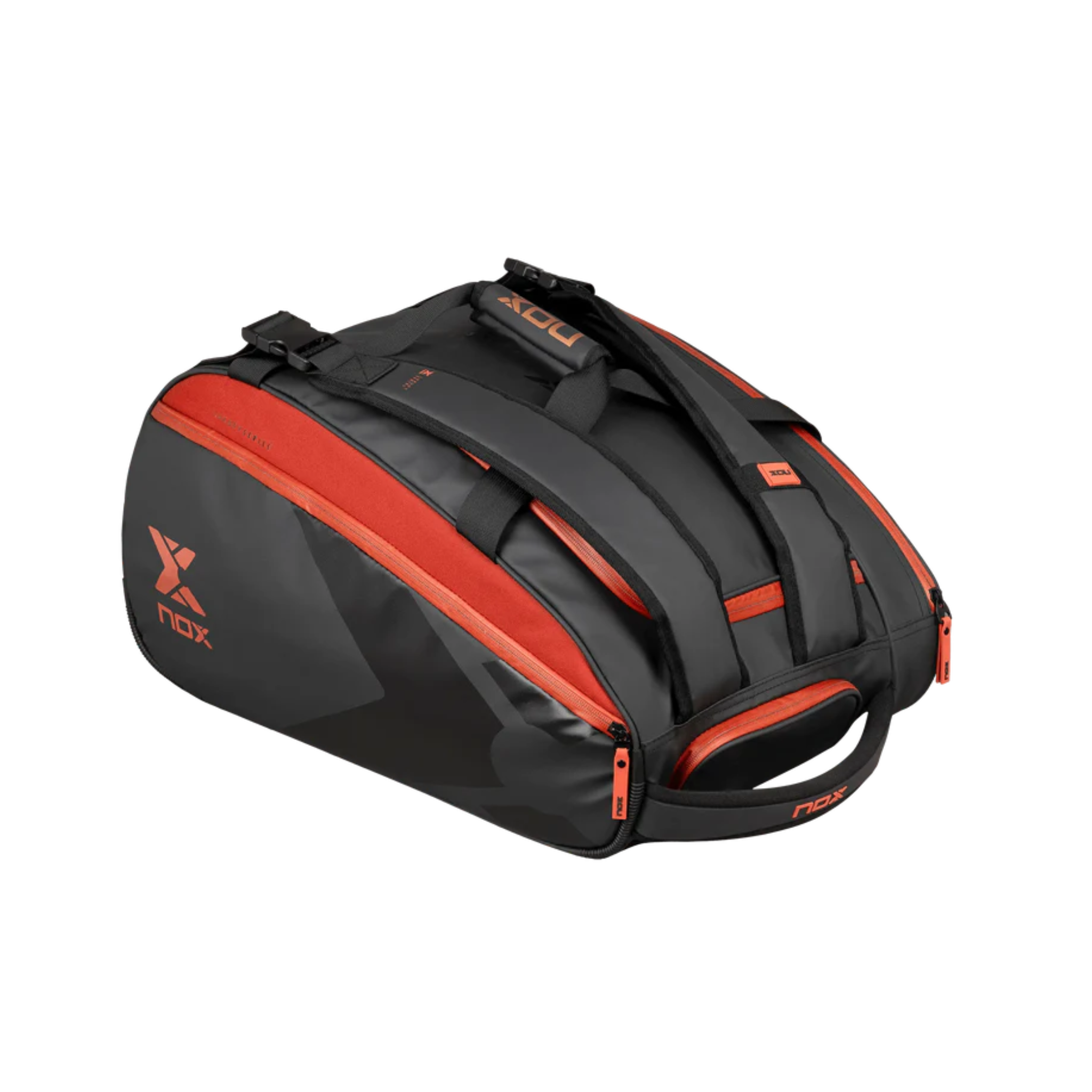 Nox Luxury Open Series Zwart/Rood Padel Rackettas