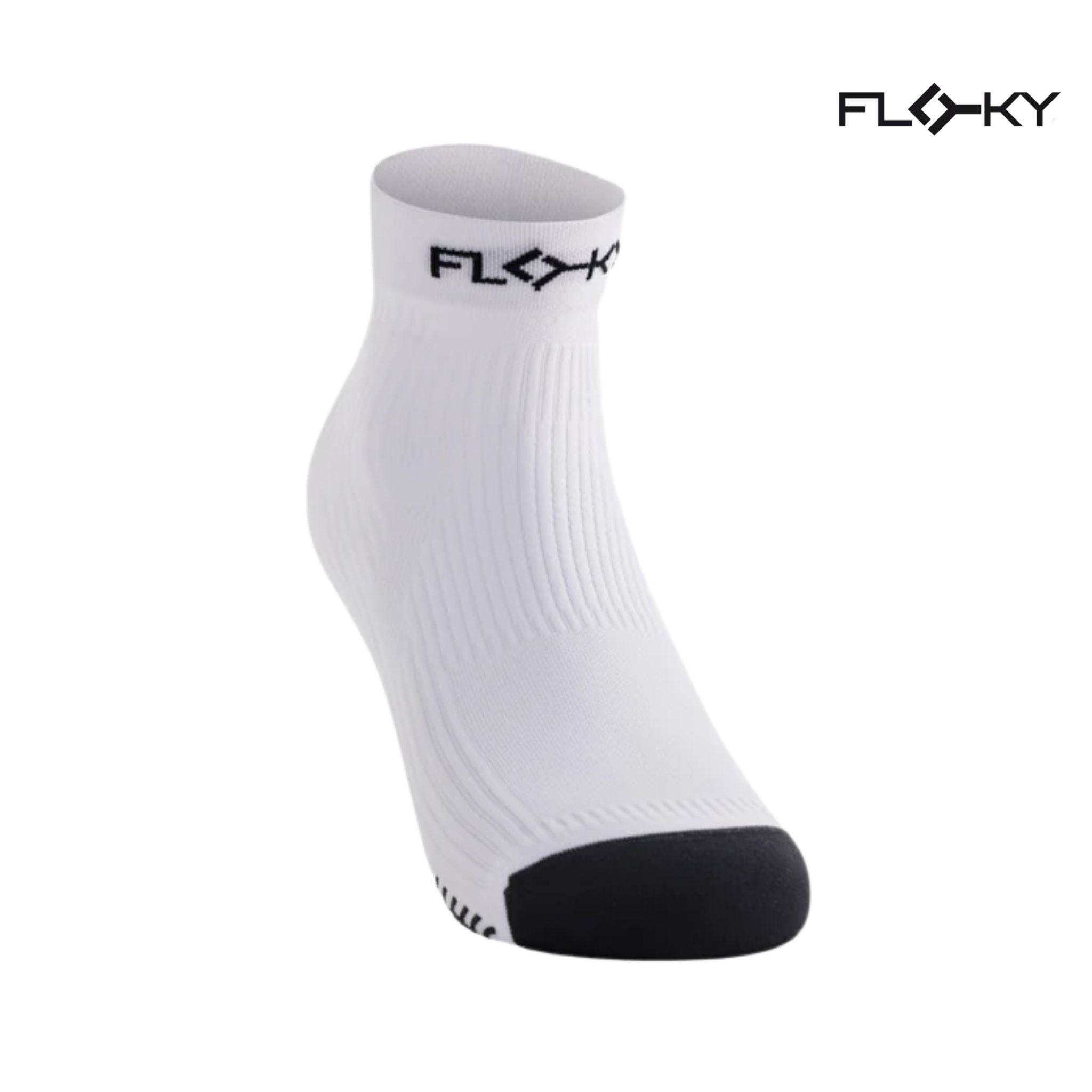 Floky GRF Short Compression Grip Socks White (1 Pair)