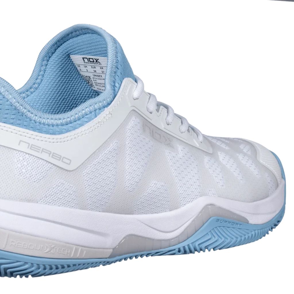 Nox Nerbo White/Dusk Blue | Padel shoes