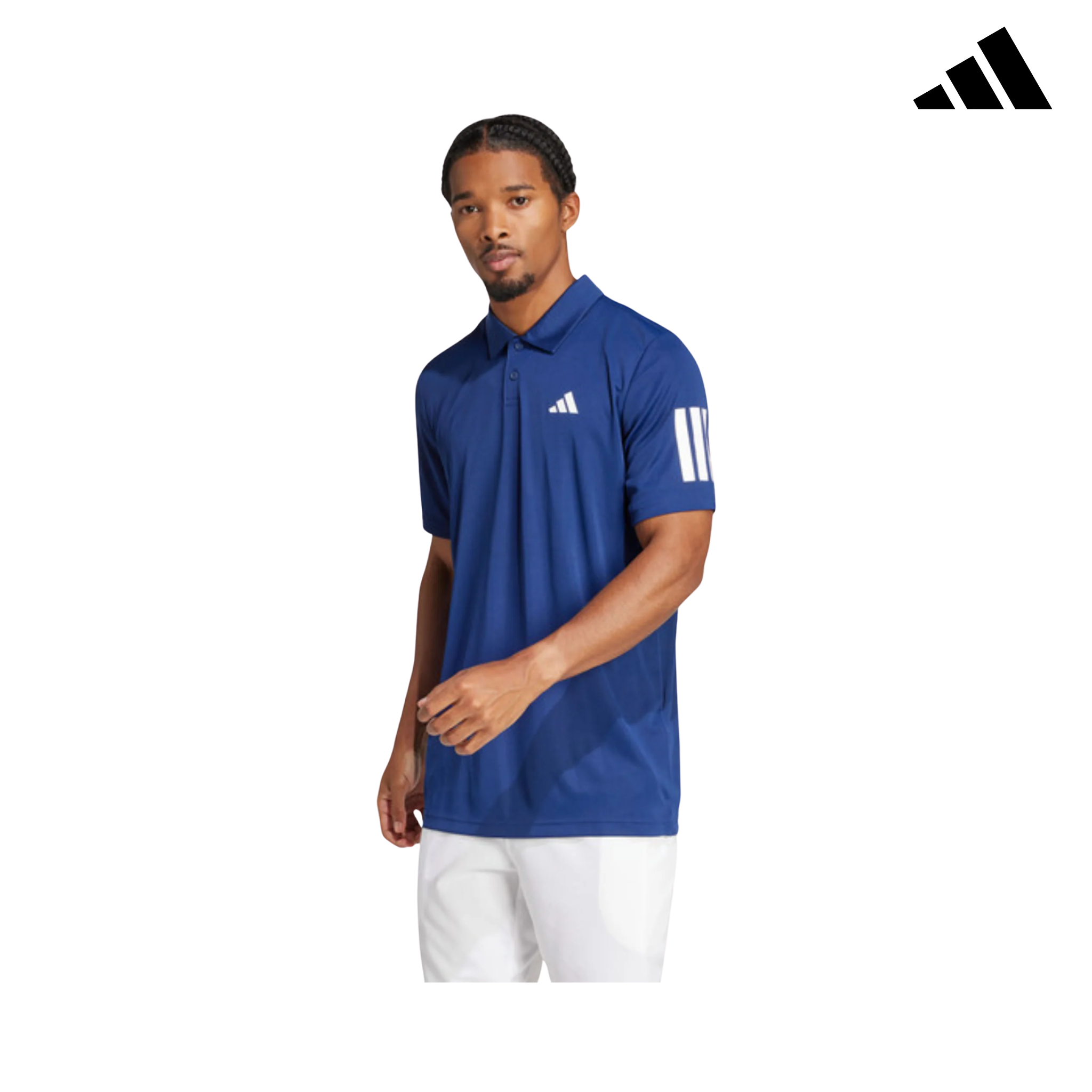 adidas club 3 stripe polo | JN9006