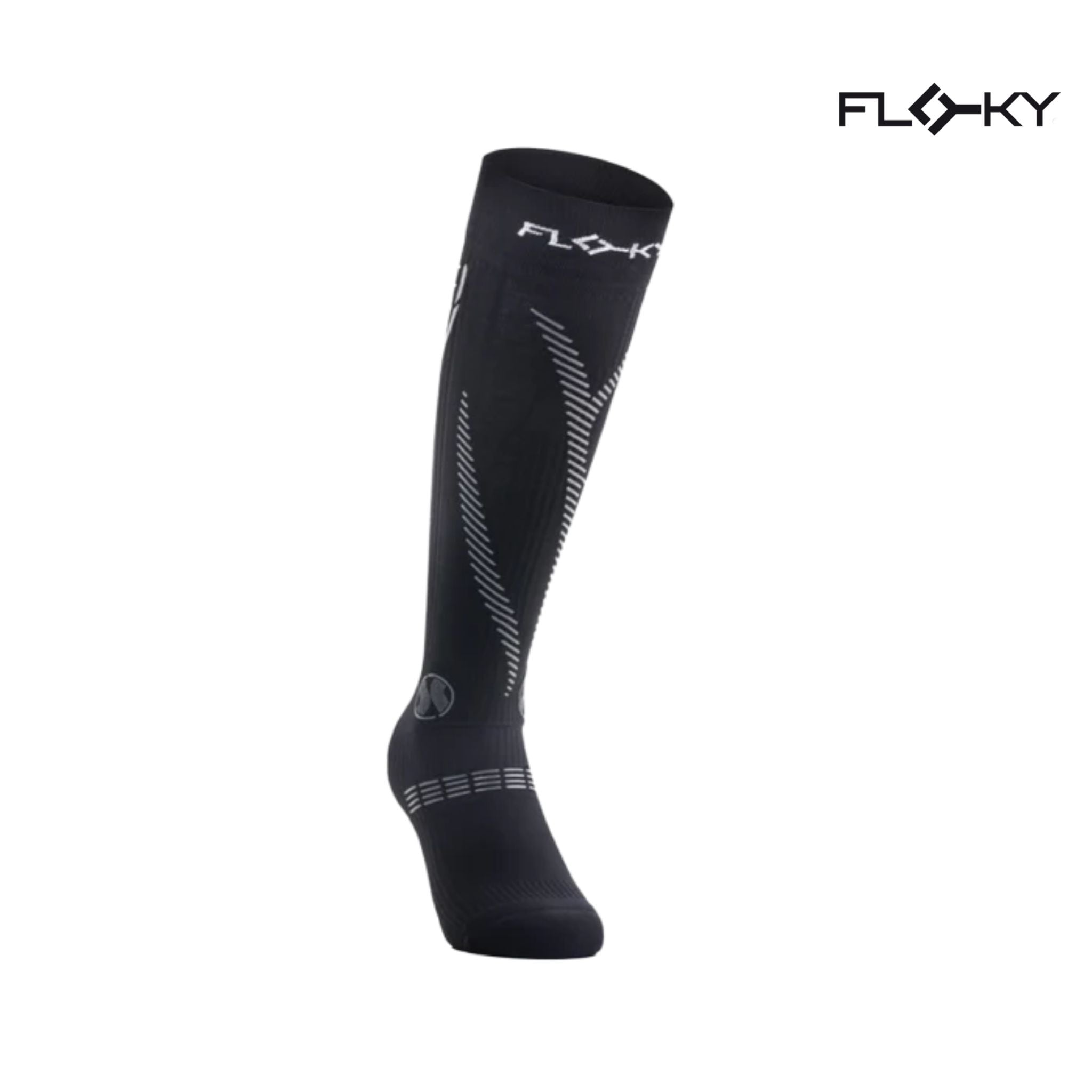 Floky GRF Long Compression Grip Socks Black (1 Pair)