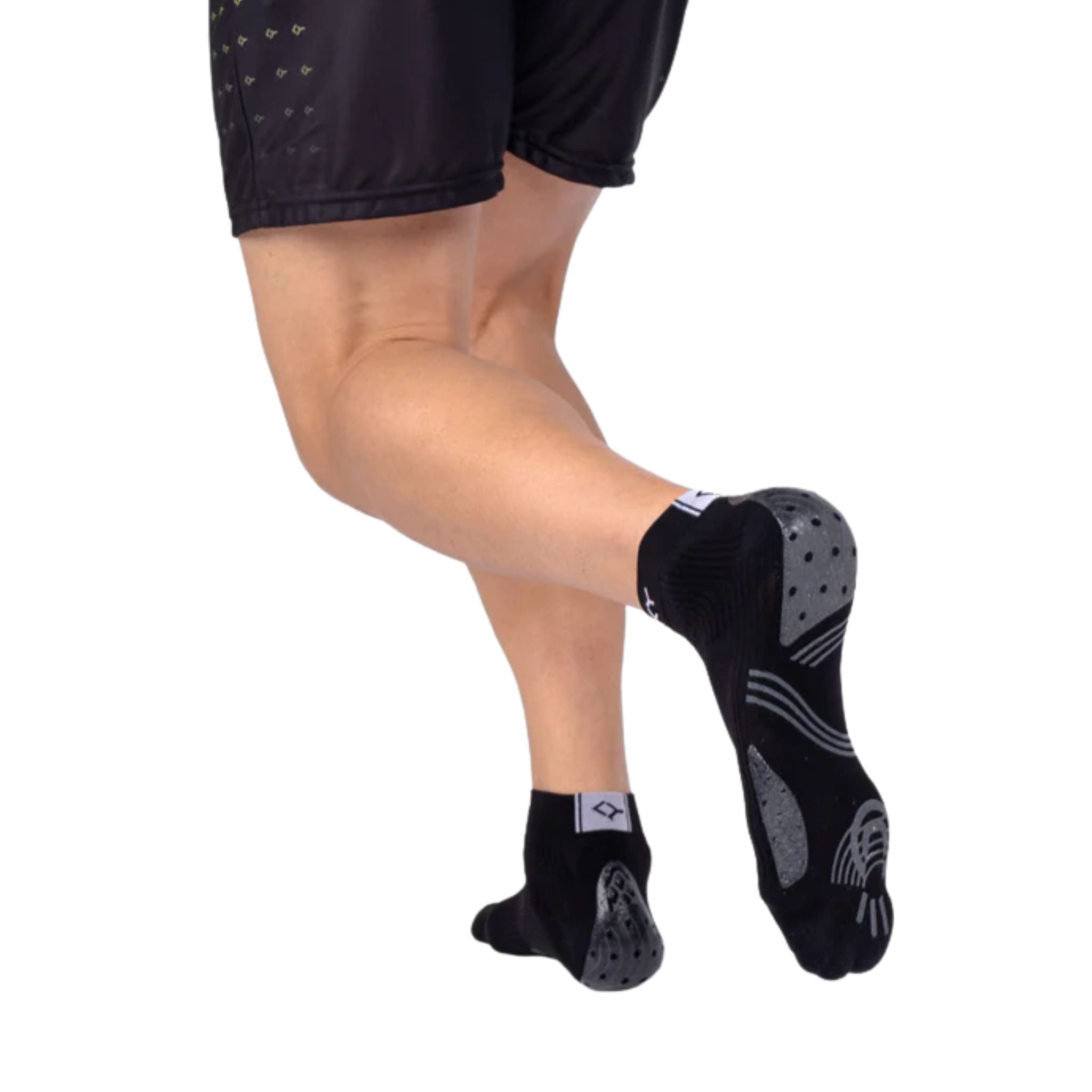 Floky GRF Short Compression Grip Socks Black (1 Pair)