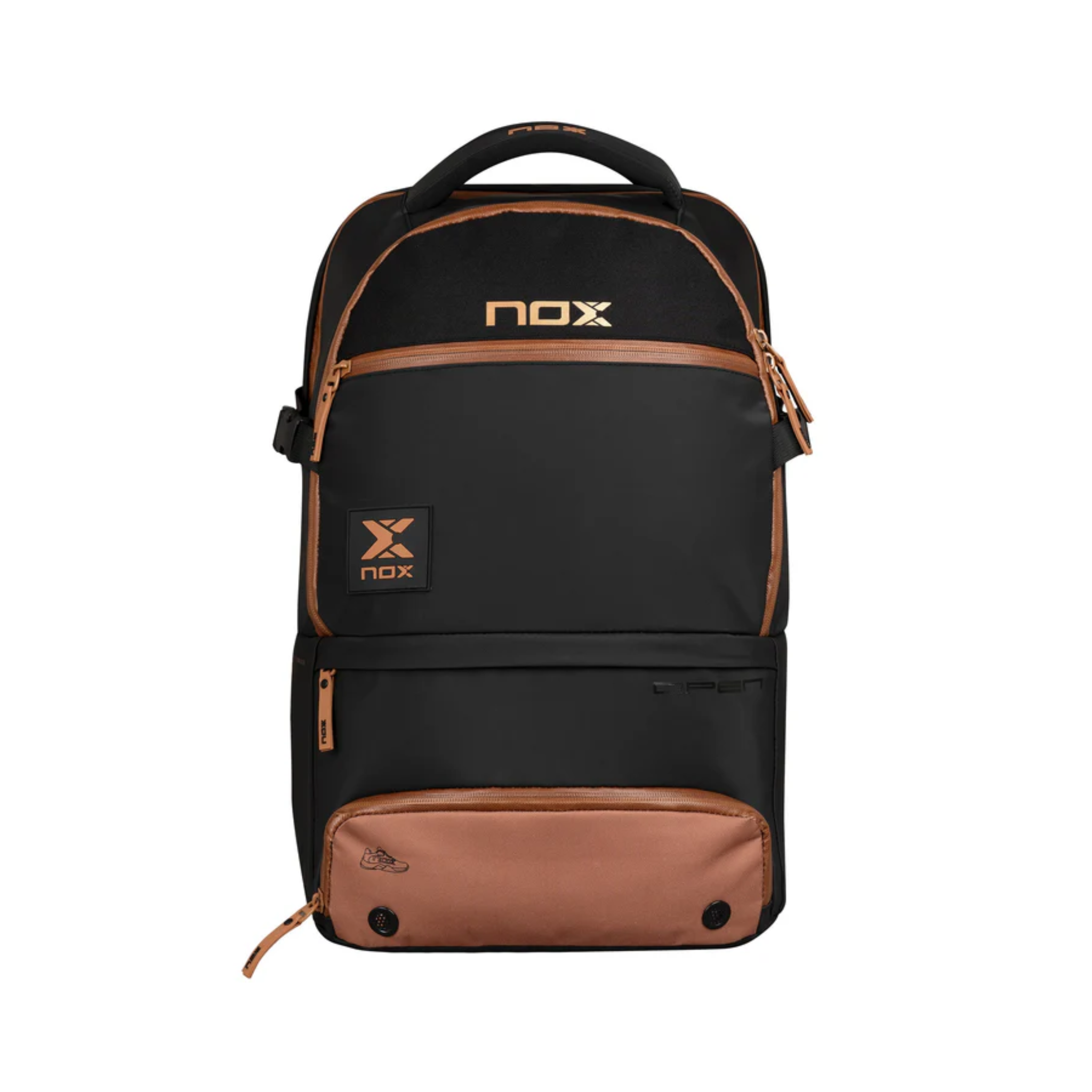 Nox Luxury Open Series Black/Brown Padel Backpack