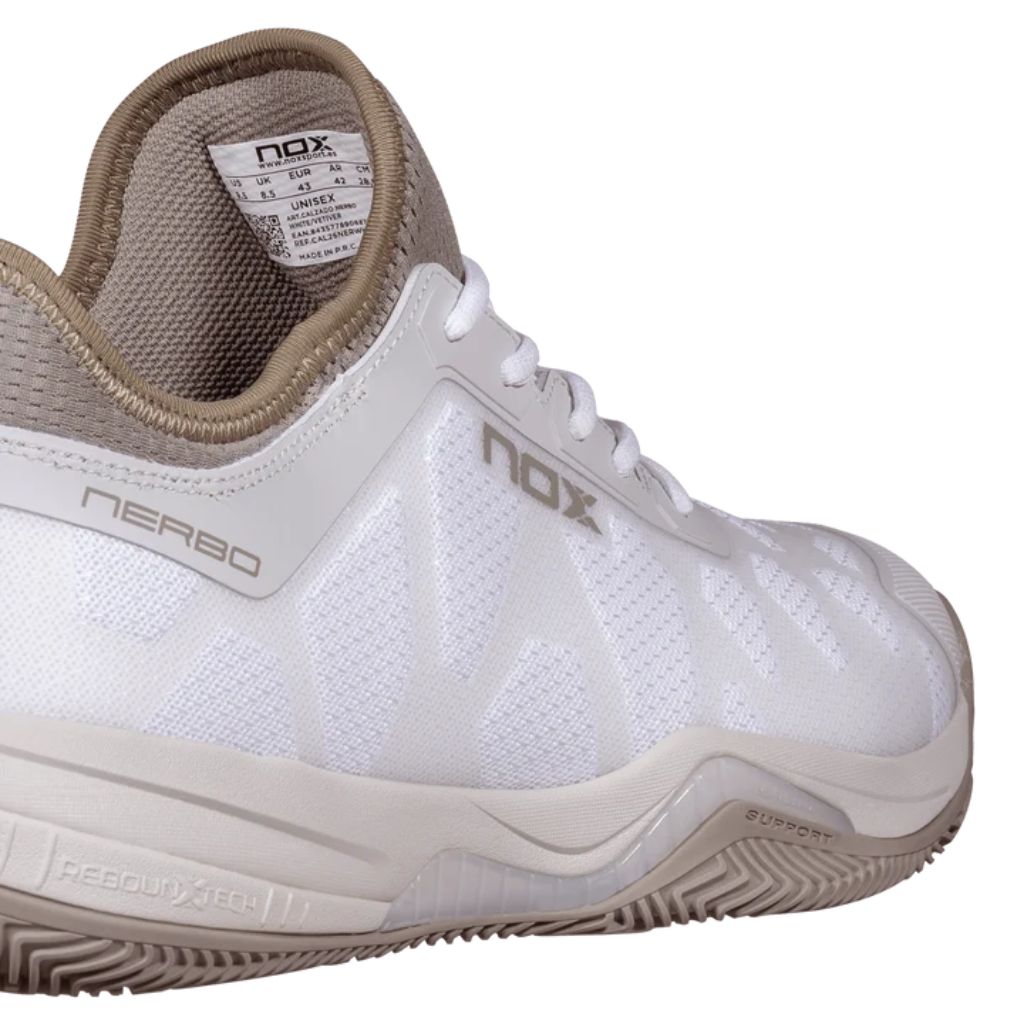 Nox Nerbo White/Vetiver | Padel shoes
