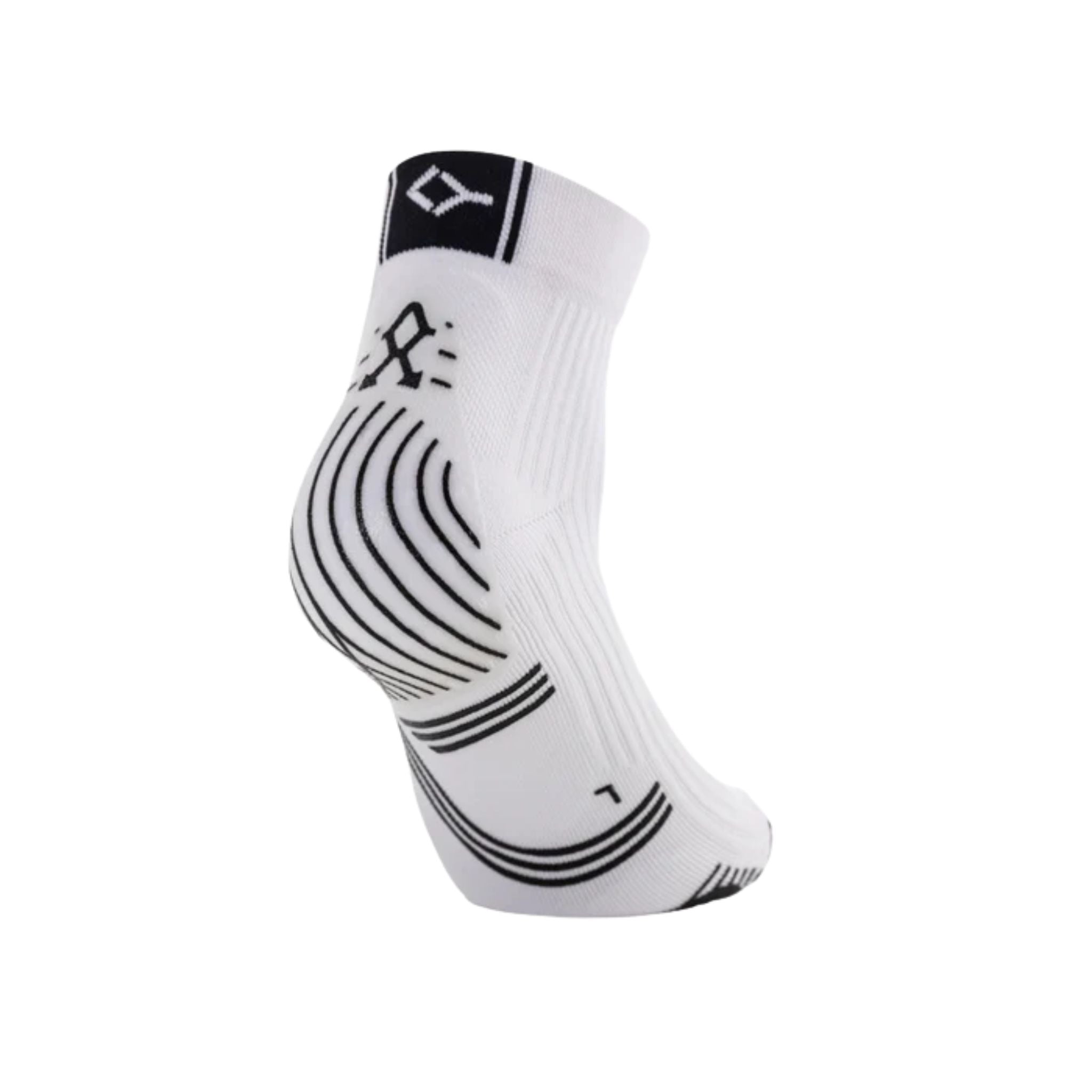 Floky GRF Short Compression Grip Socks White (1 Pair)