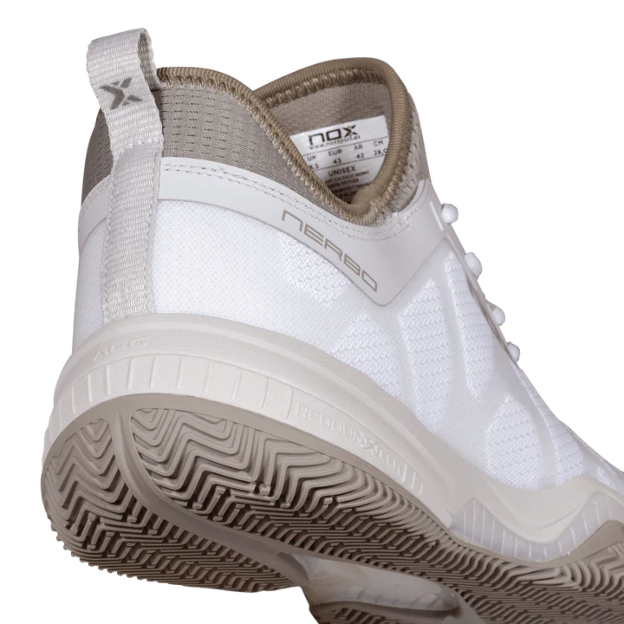 Nox Nerbo White/Vetiver | Padel shoes