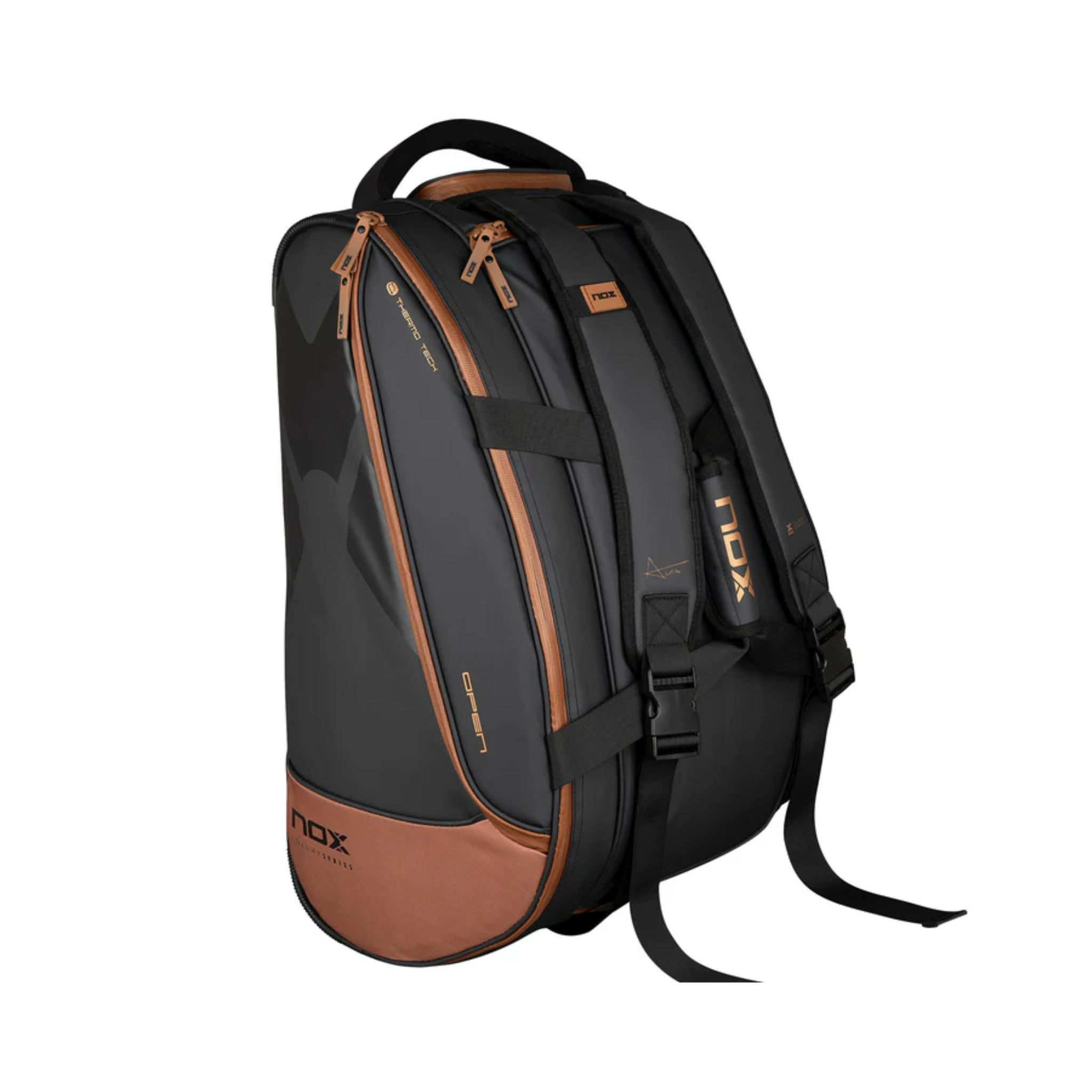 Nox Luxury Open Series Schwarz/Braun Padel Schlägertasche