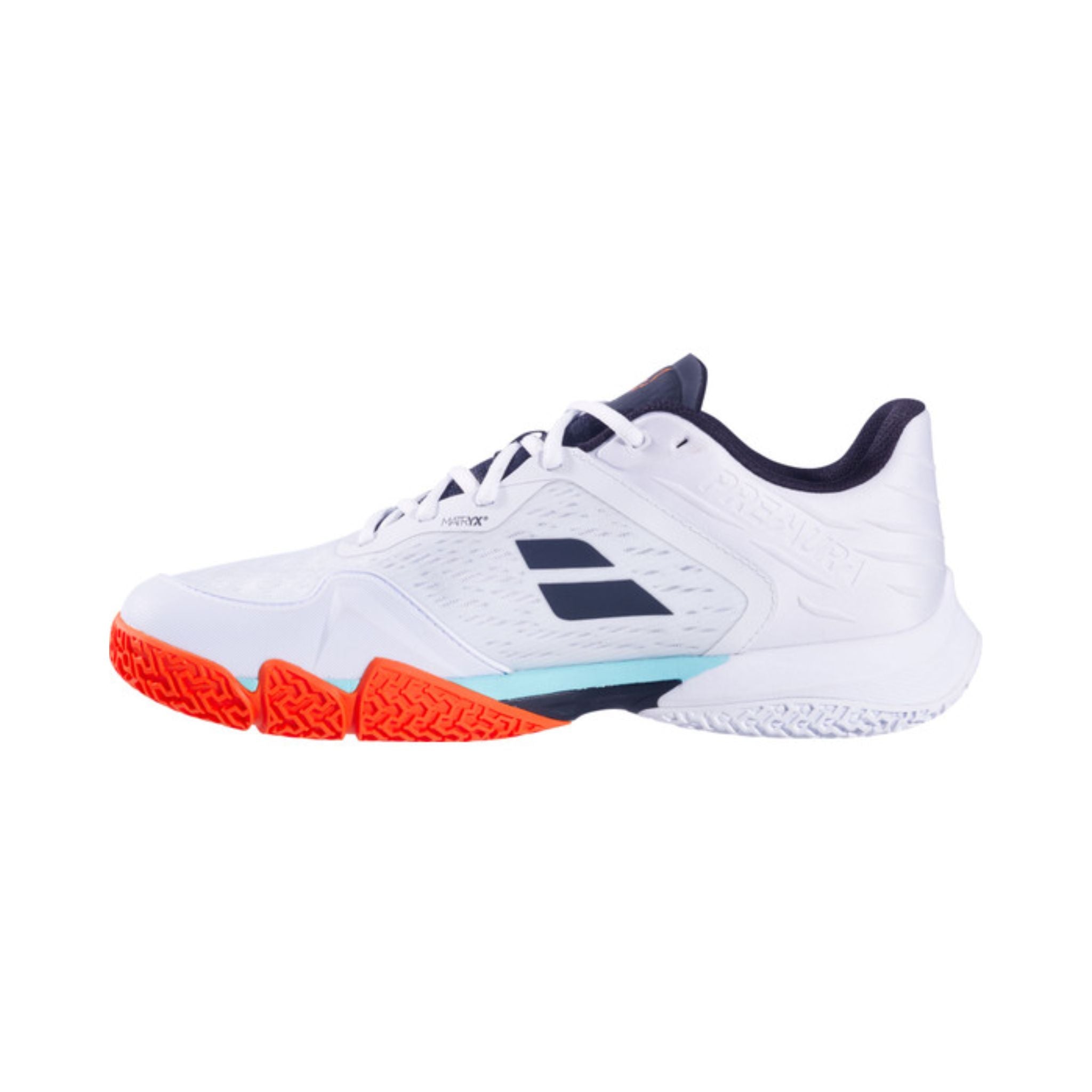 Babolat Premura 3 Lebron Men White/Orange| Padel shoes