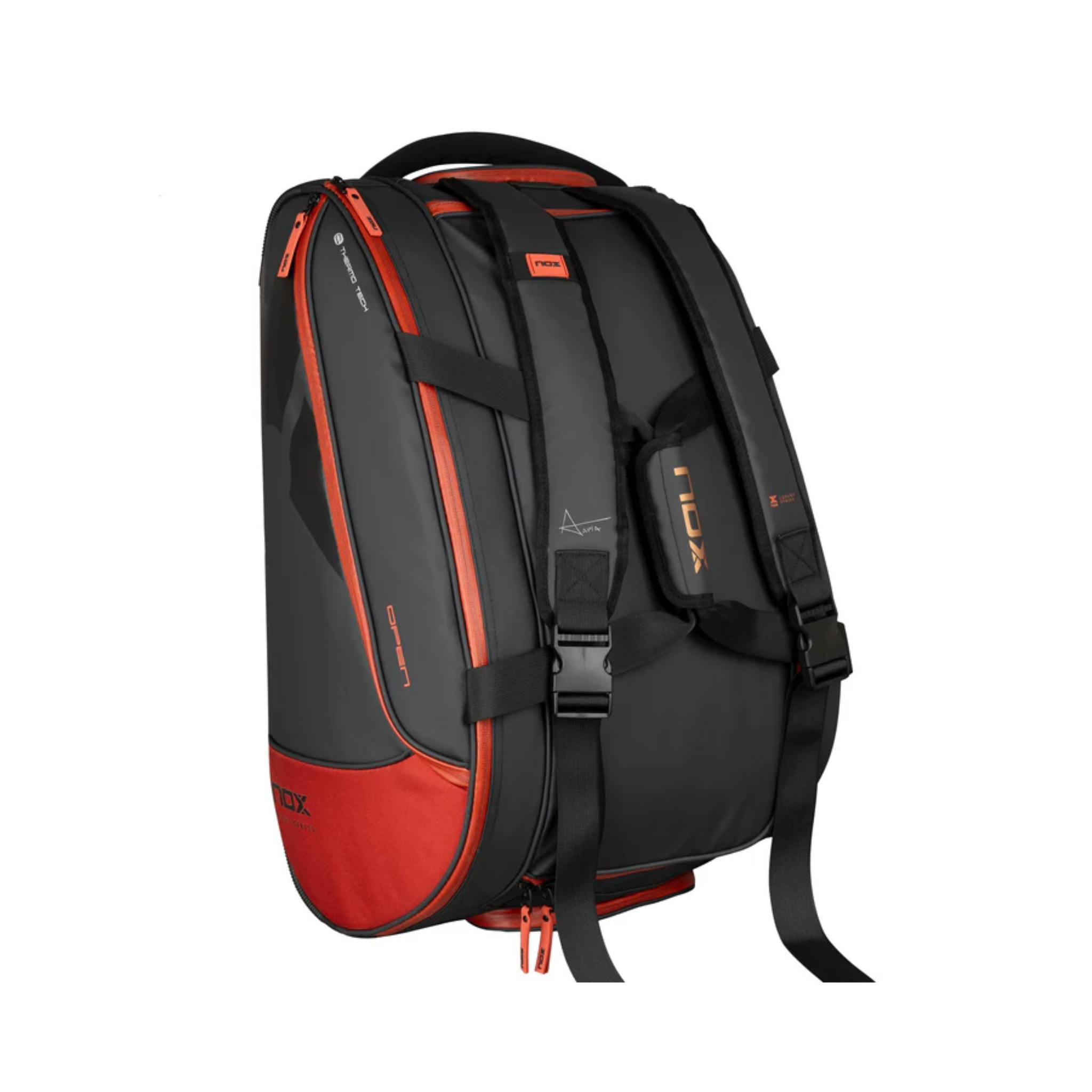 Nox Luxury Open Series Schwarz/Rot Padel Schlägertasche
