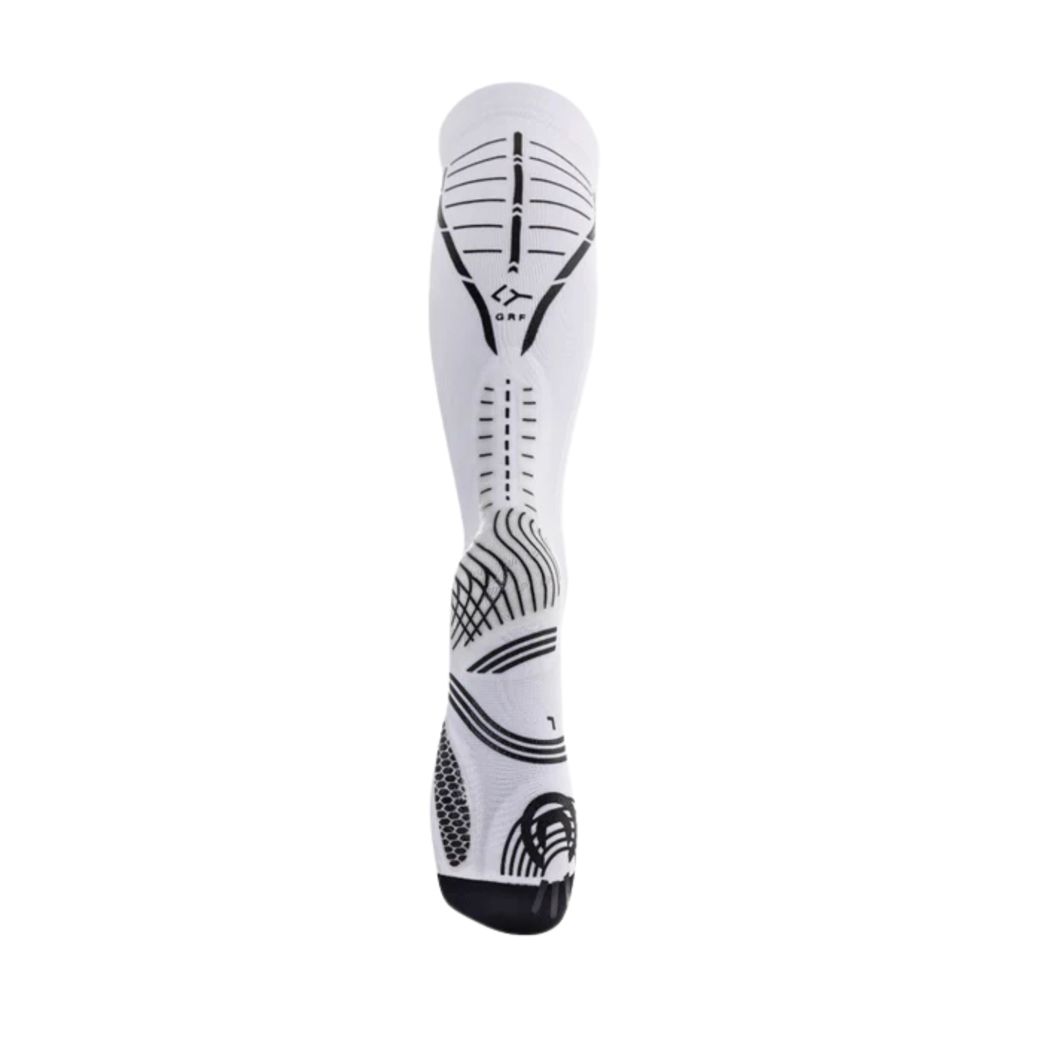 Floky GRF Long Compression Grip Socks White (1 Pair)