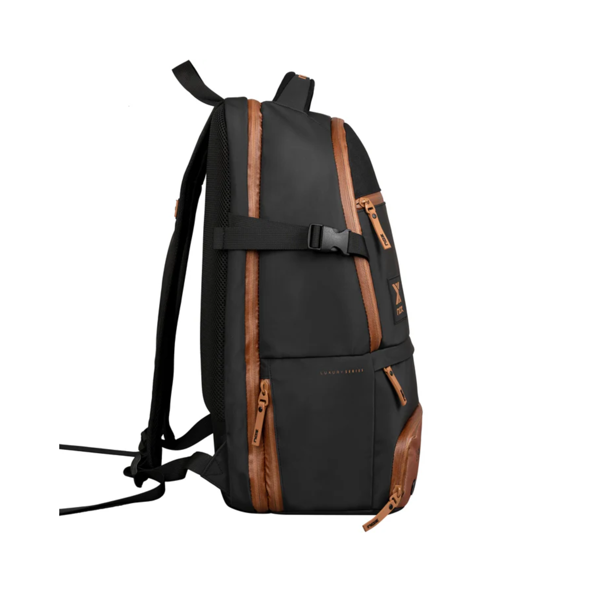 Nox Luxury Open Series Black/Brown Padel Backpack