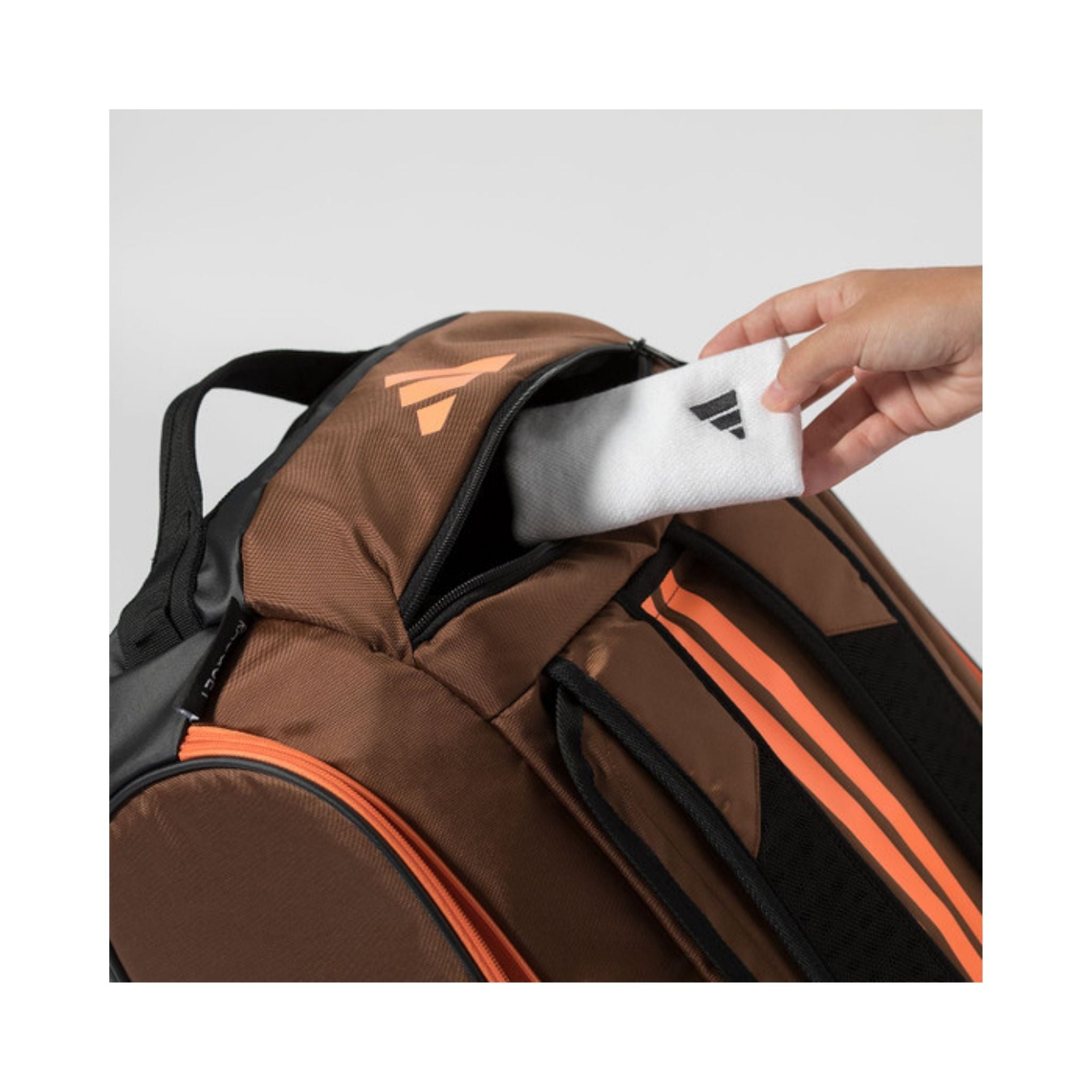 Adidas-Tour-Racketbag-Bronze-orange-2026-topside-carry
