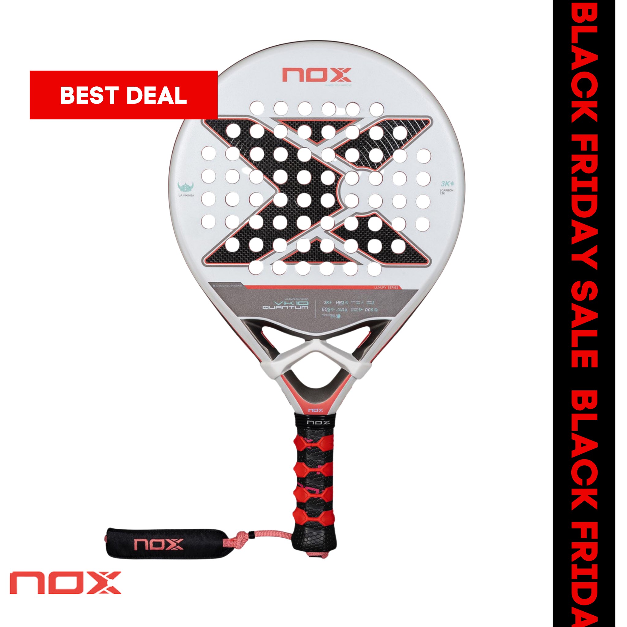 Nox VK10 Quantum 3K padel racket
