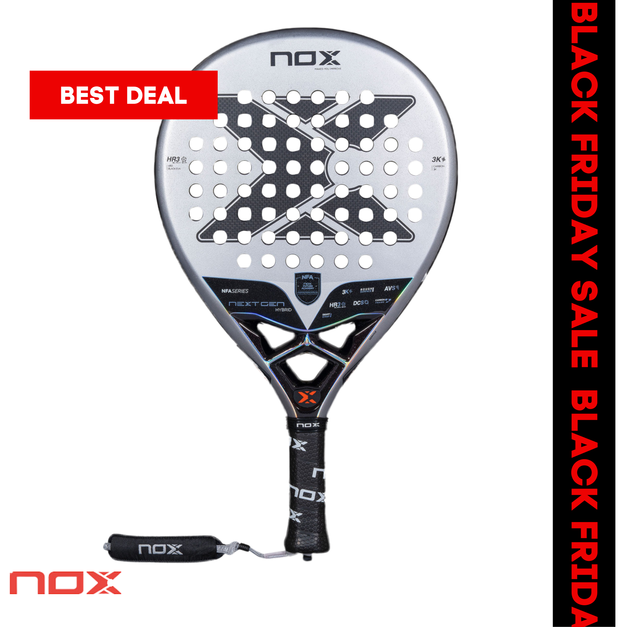 Nox NextGen Pro Hybrid 3K padel racket