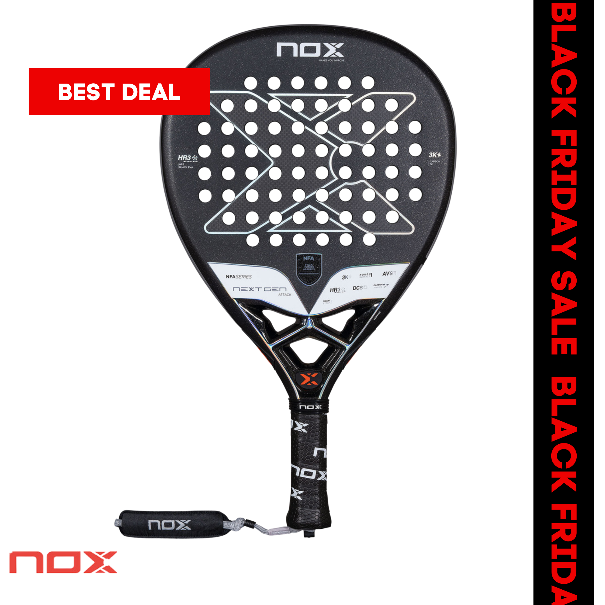 Nox NextGen Pro Attack 3K padel racket