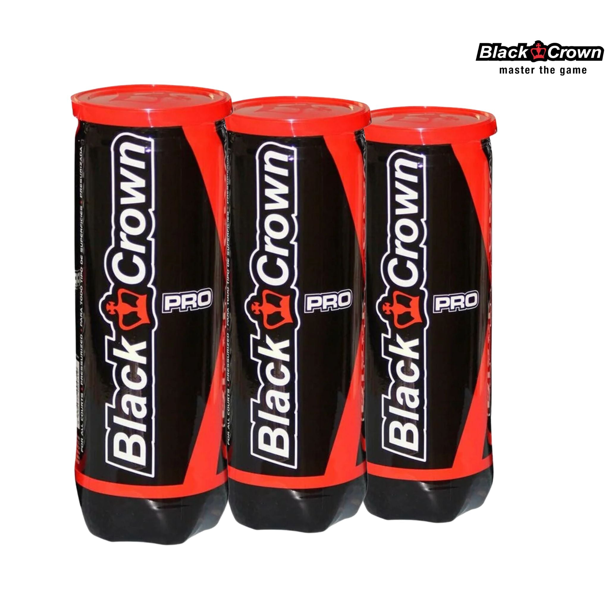 Black-crown-pro-padel-balls-3x3-pc