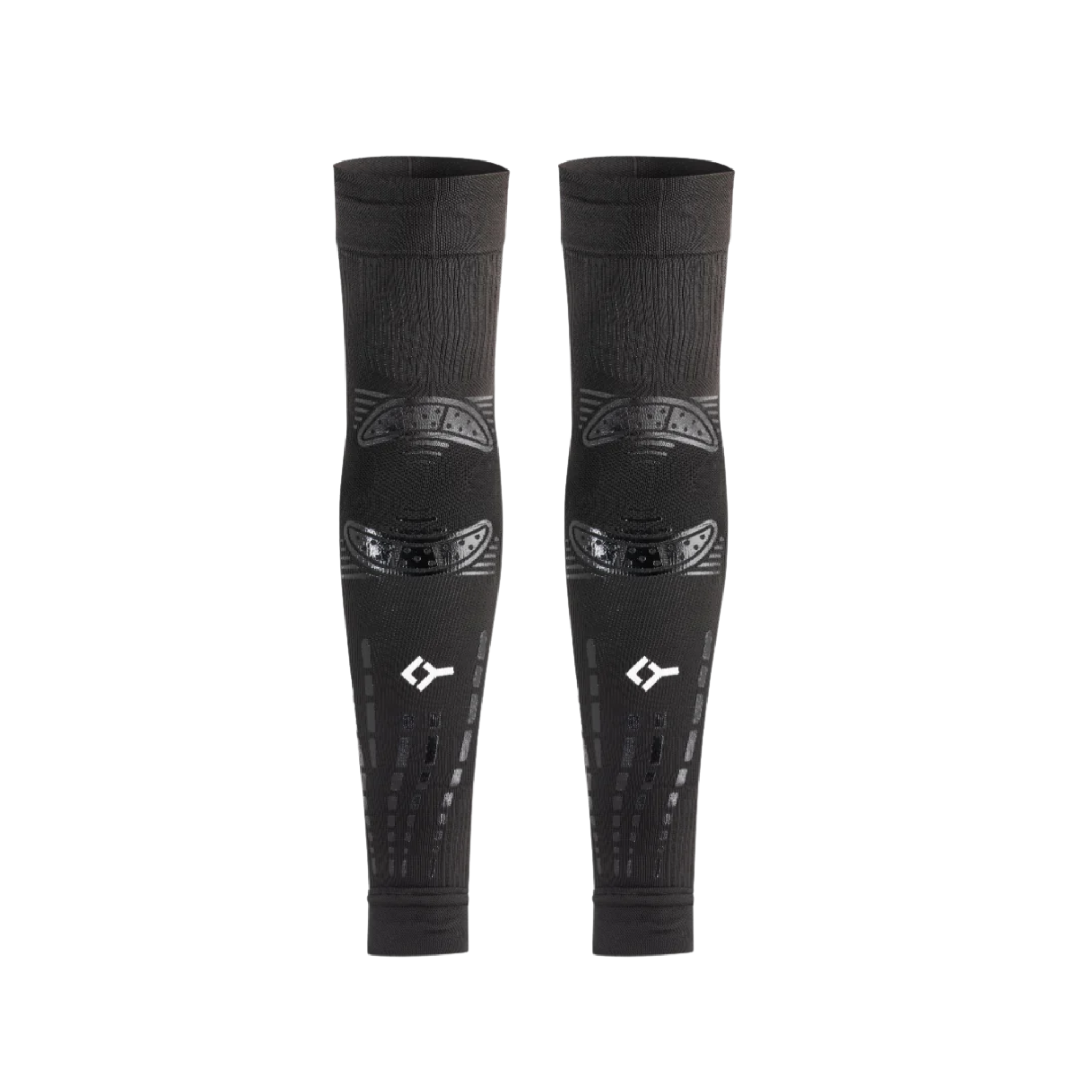 Floky Elbow Sleeves Black (2 Pieces) back view highlighting the ergonomic fit and breathable compression fabric for optimal elbow support.